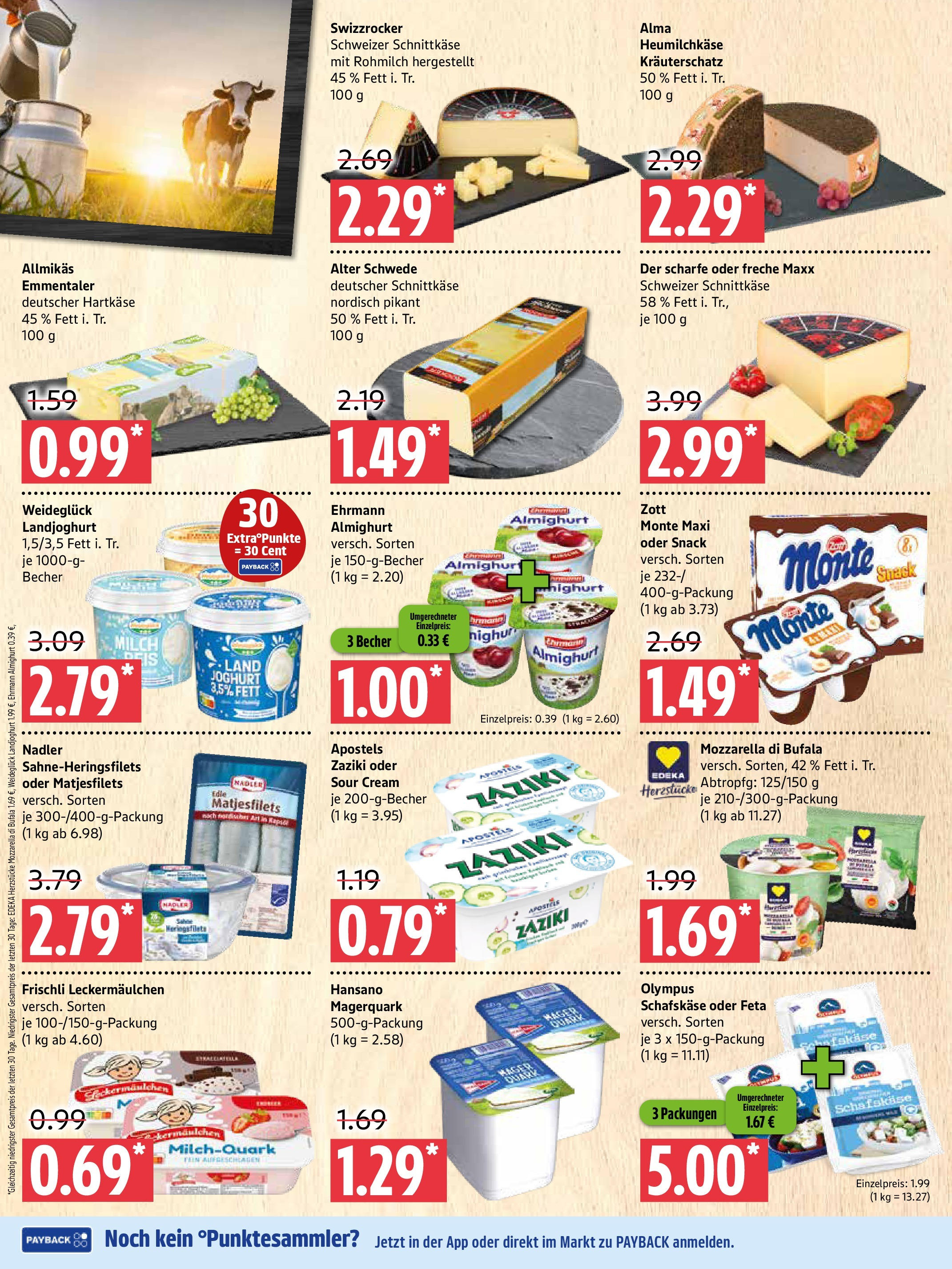 Marktkauf - Marktkauf: Wochenangebote (ab 13.07.2025) » Angebote online | Seite: 4 | Produkte: Ehrmann almighurt, Feta, Joghurt, Mozzarella