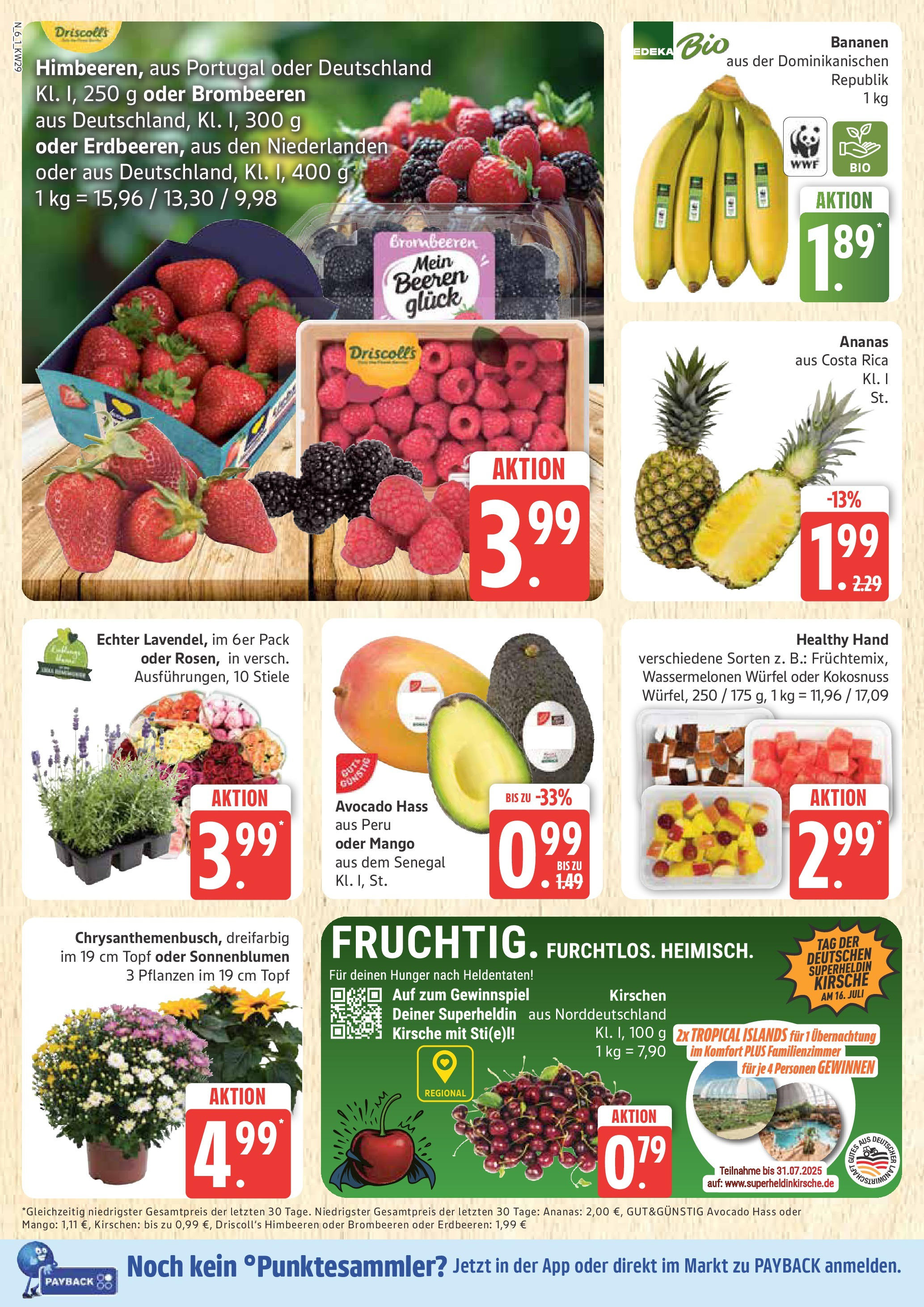 Marktkauf - Marktkauf: Wochenangebote (ab 13.07.2025) » Angebote online | Seite: 6 | Produkte: Ananas, Kirschen, Mango, Erdbeeren