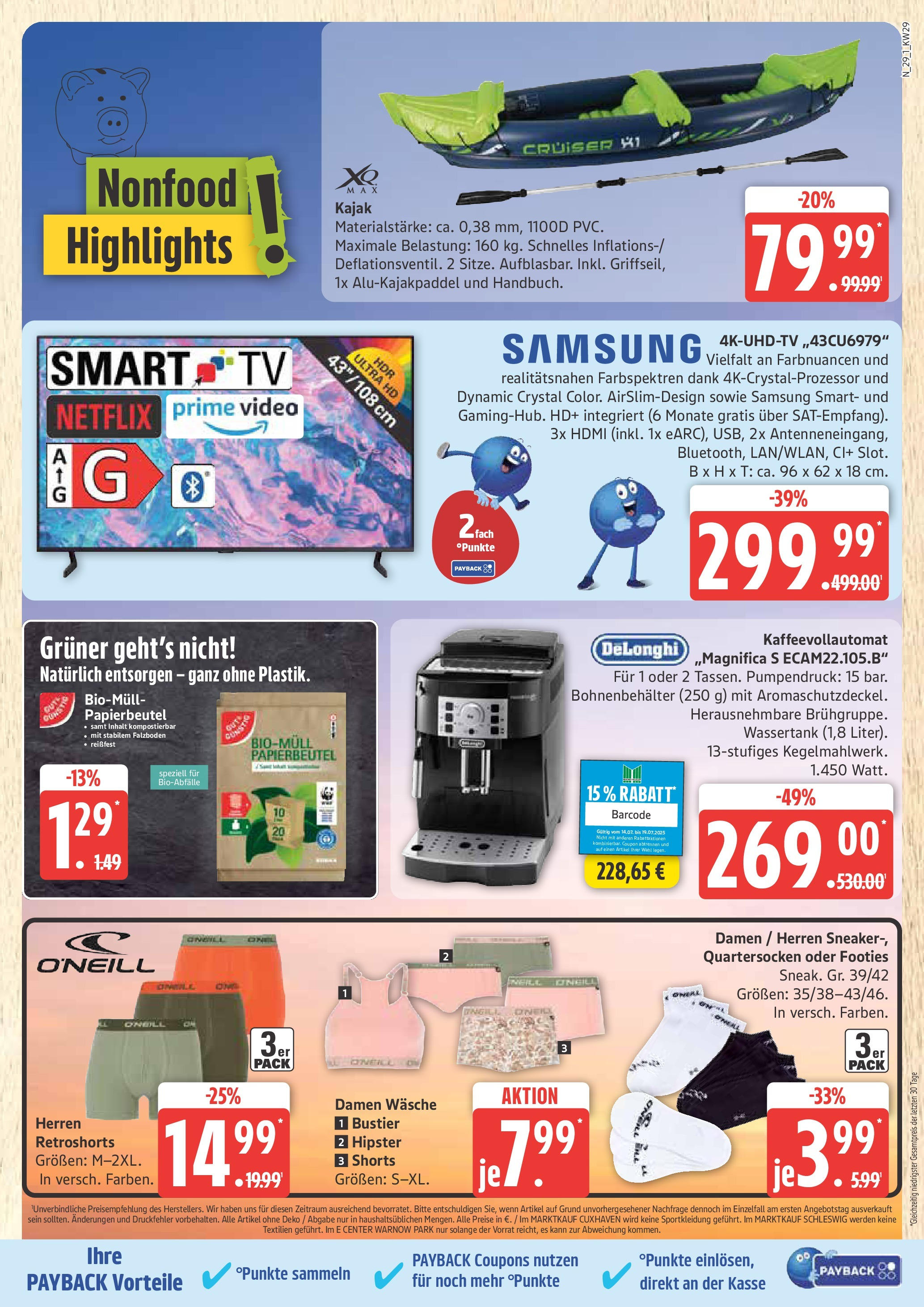 Marktkauf - Marktkauf: Wochenangebote (ab 13.07.2025) » Angebote online | Seite: 29 | Produkte: Smart TV, Kaffeevollautomat, TV, Video