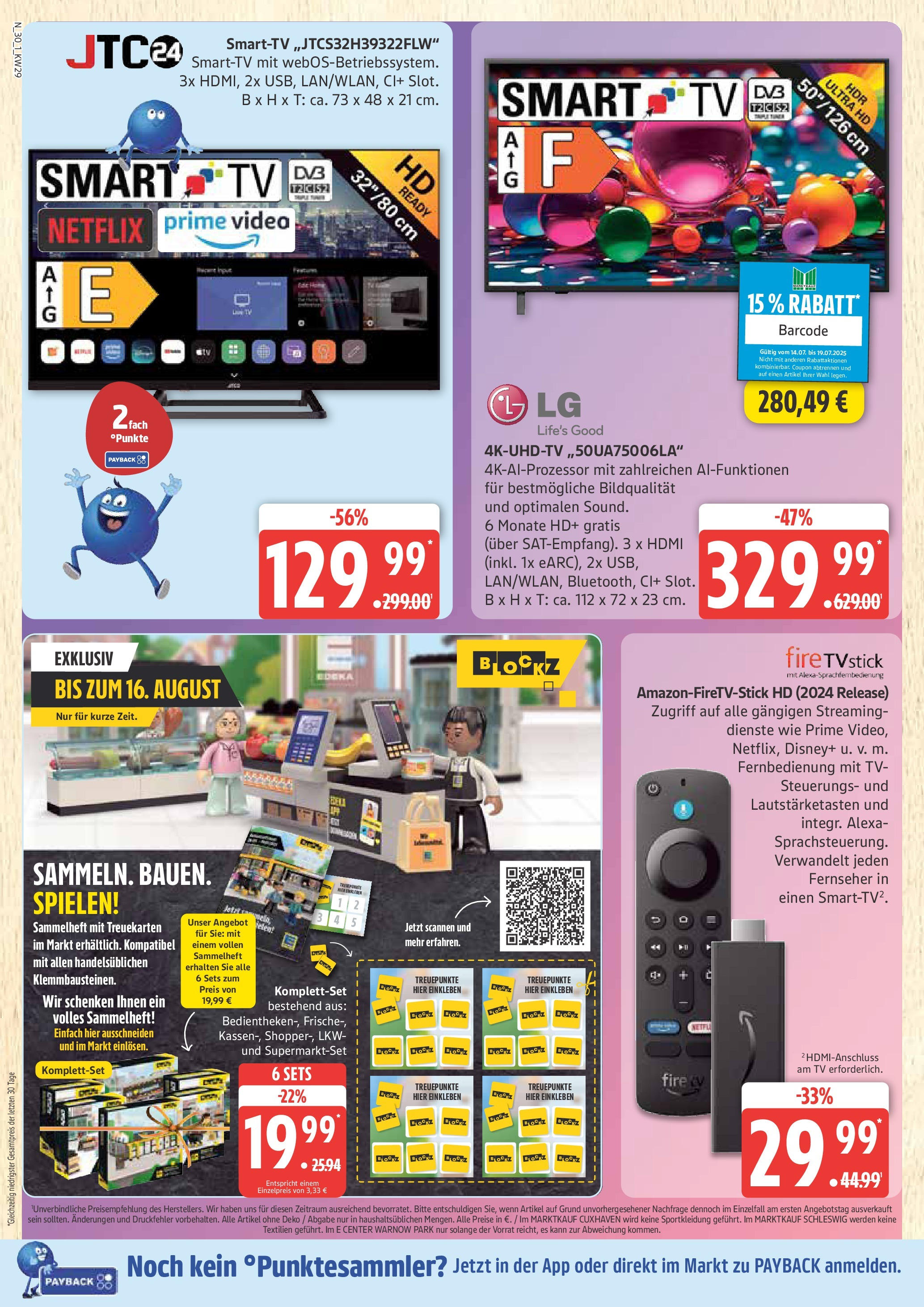 Marktkauf - Marktkauf: Wochenangebote (ab 13.07.2025) » Angebote online | Seite: 30 | Produkte: LG, TV, Fernseher, Video