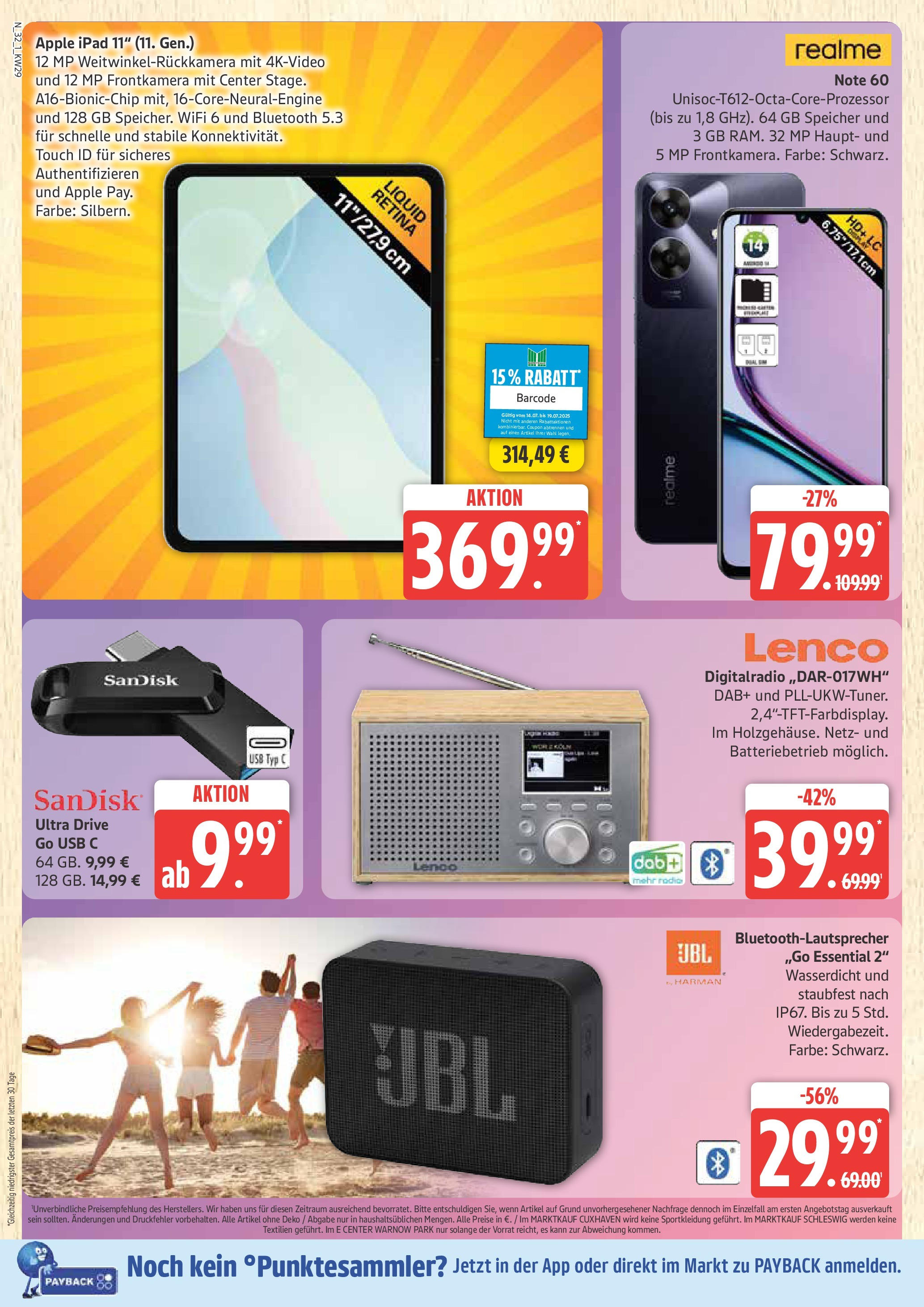 Marktkauf - Marktkauf: Wochenangebote (ab 13.07.2025) » Angebote online | Seite: 32 | Produkte: USB, Ipad, Apple