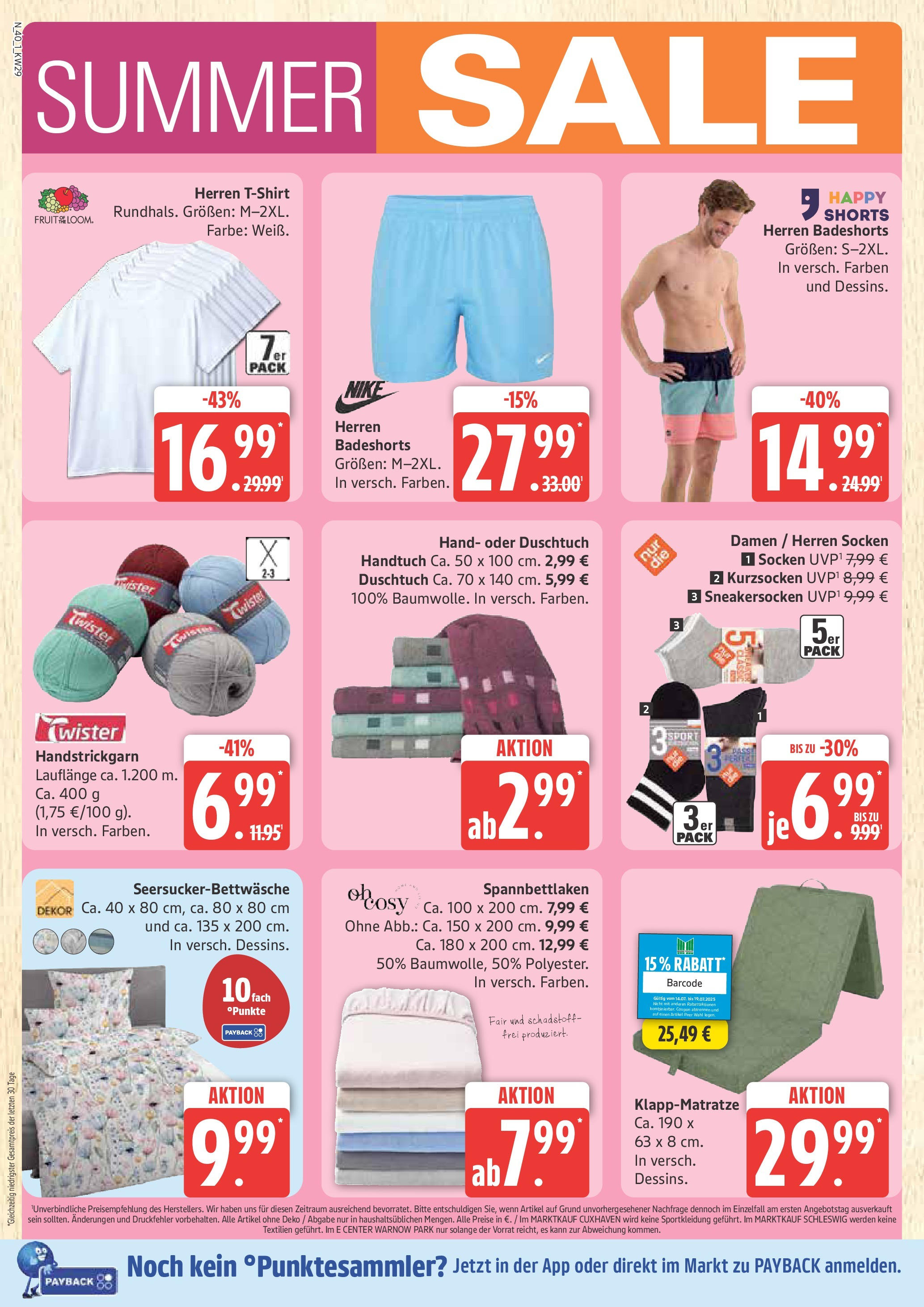 Marktkauf - Marktkauf: Wochenangebote (ab 13.07.2025) » Angebote online | Seite: 40 | Produkte: Badeshorts, Socken