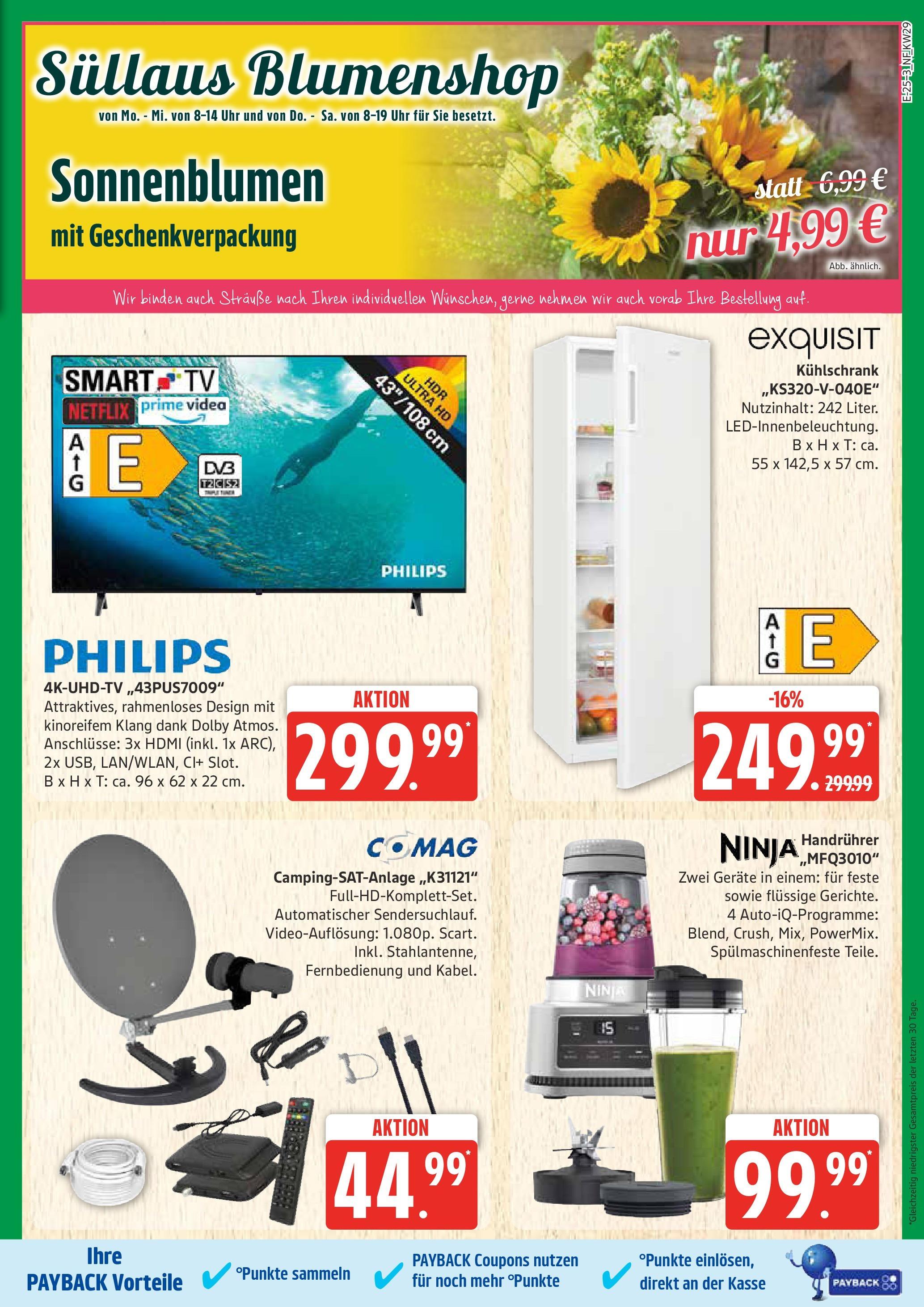 Edeka prospekt Ratzeburg	 (ab 13.07.2025) » Angebote Online | Seite: 25 | Produkte: Mixer, Kühlschrank, Uhr, TV
