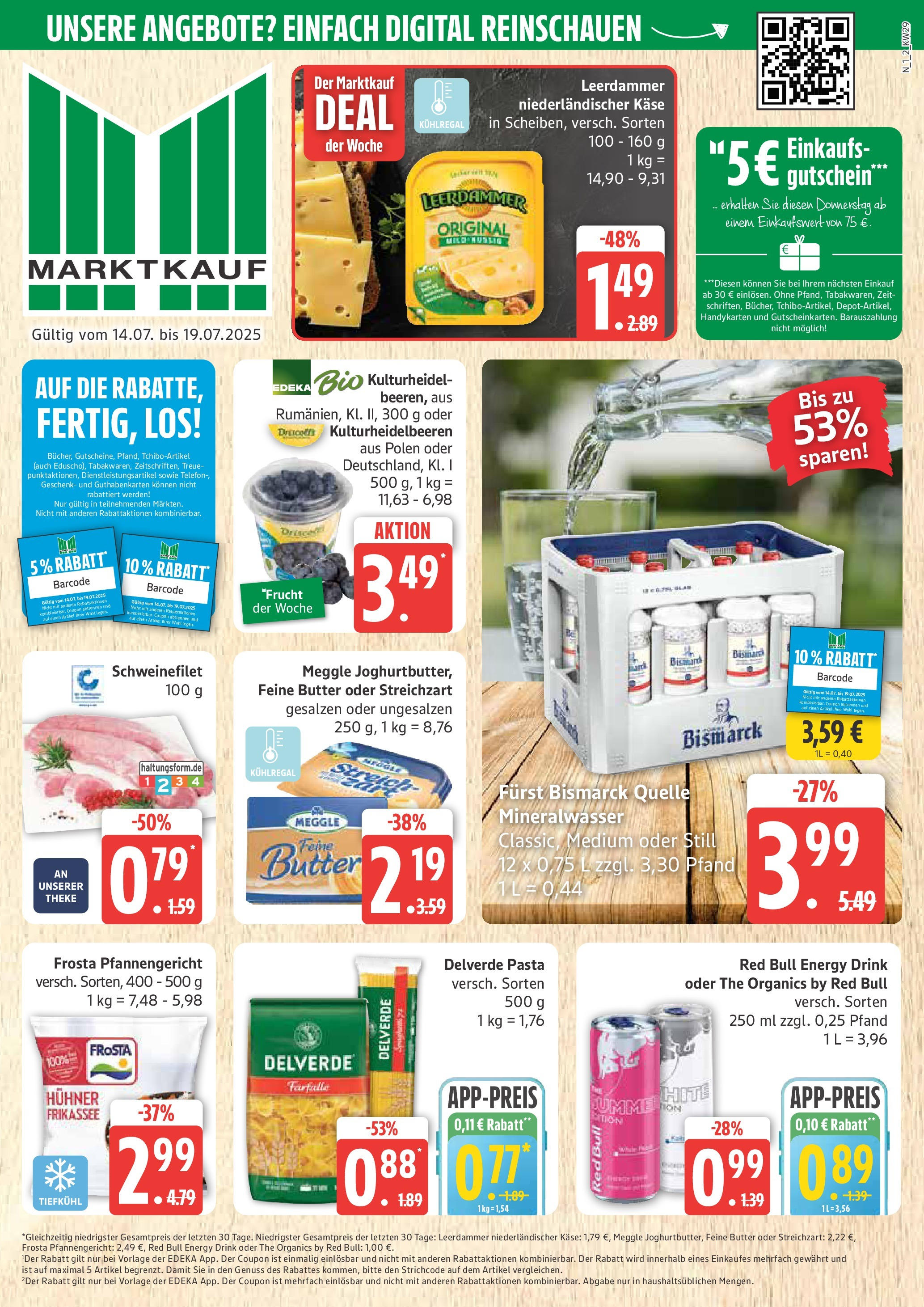 MARKTKAUF Prospekt ab Montag 13.07.2025 > Marktkauf: Wochenangebote Vorschau von dem Prospekt des Geschäftes Marktkauf, gültig ab dem 13.07.2025