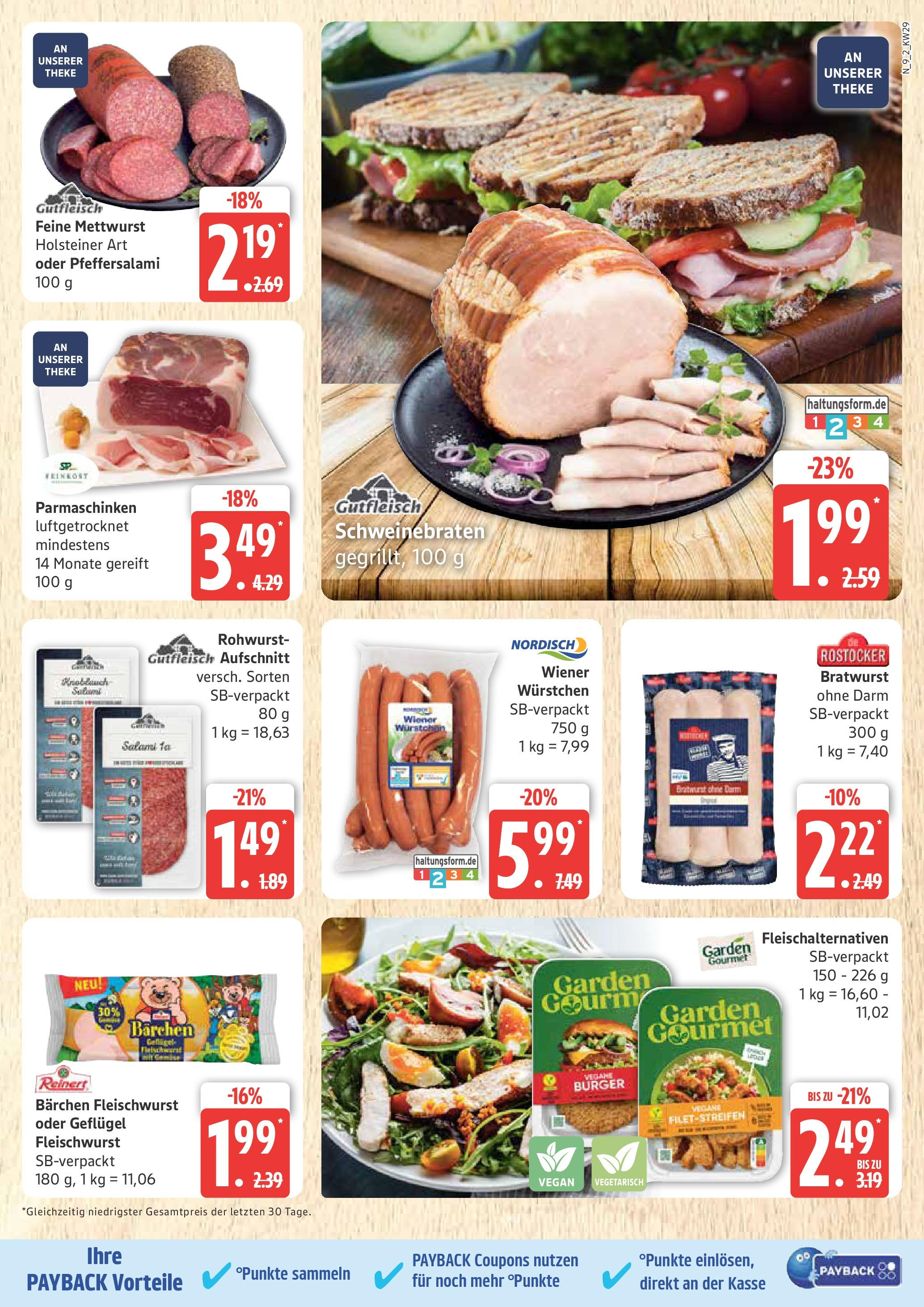 Marktkauf - Marktkauf: Wochenangebote (ab 13.07.2025) » Angebote online | Seite: 9 | Produkte: Theke, Burger, Knoblauch, Salami