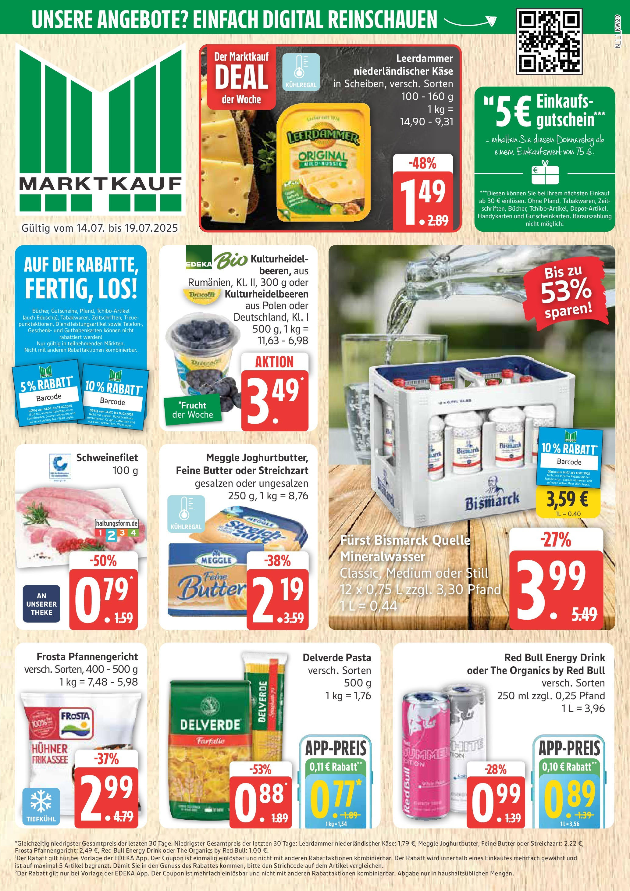 MARKTKAUF Prospekt ab Montag 13.07.2025 > Marktkauf: Wochenangebote Vorschau von dem Prospekt des Geschäftes Marktkauf, gültig ab dem 13.07.2025