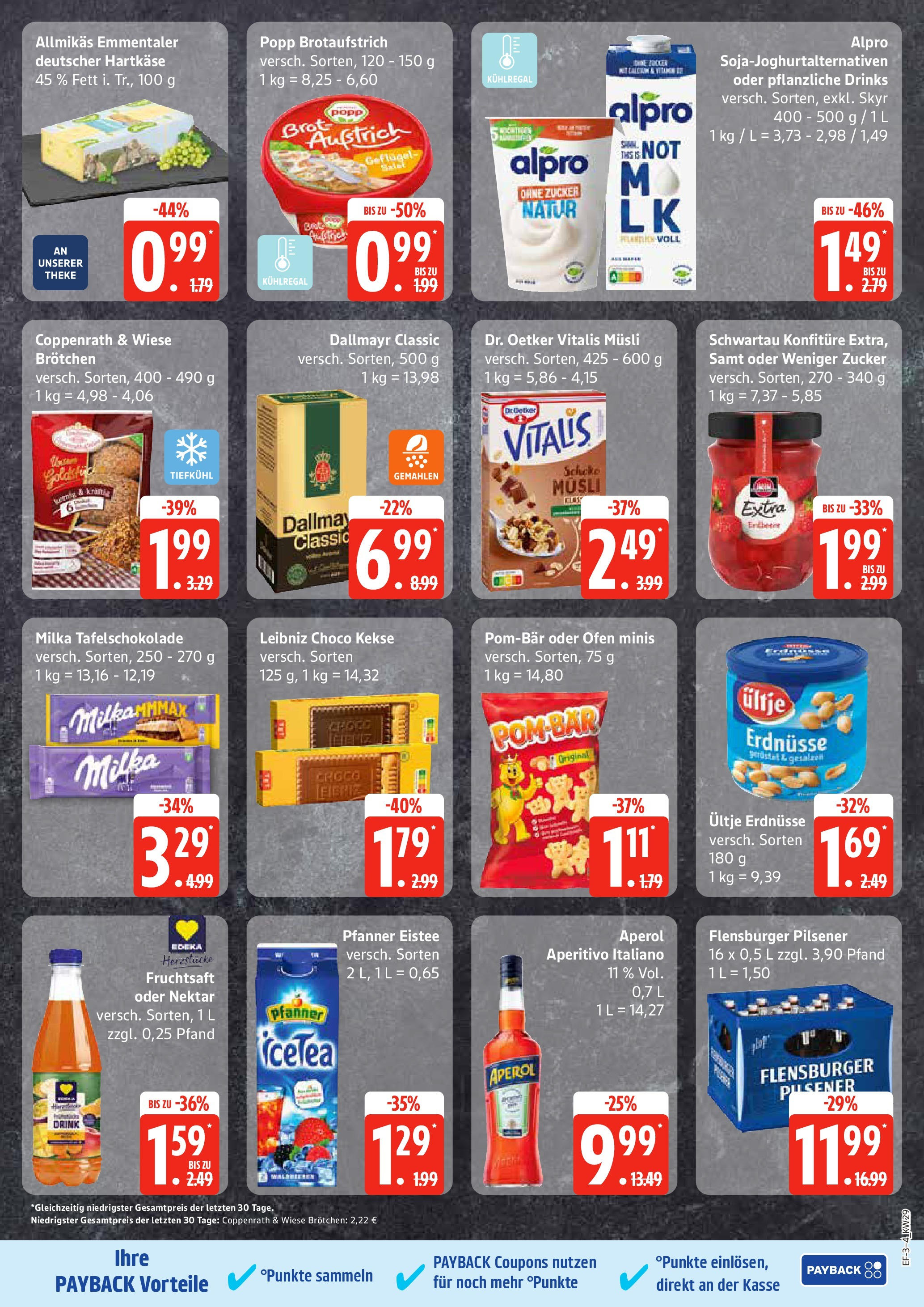 Edeka prospekt Rostock	 (ab 13.07.2025) » Angebote Online | Seite: 3 | Produkte: Musli, Milka, Dallmayr, Brot