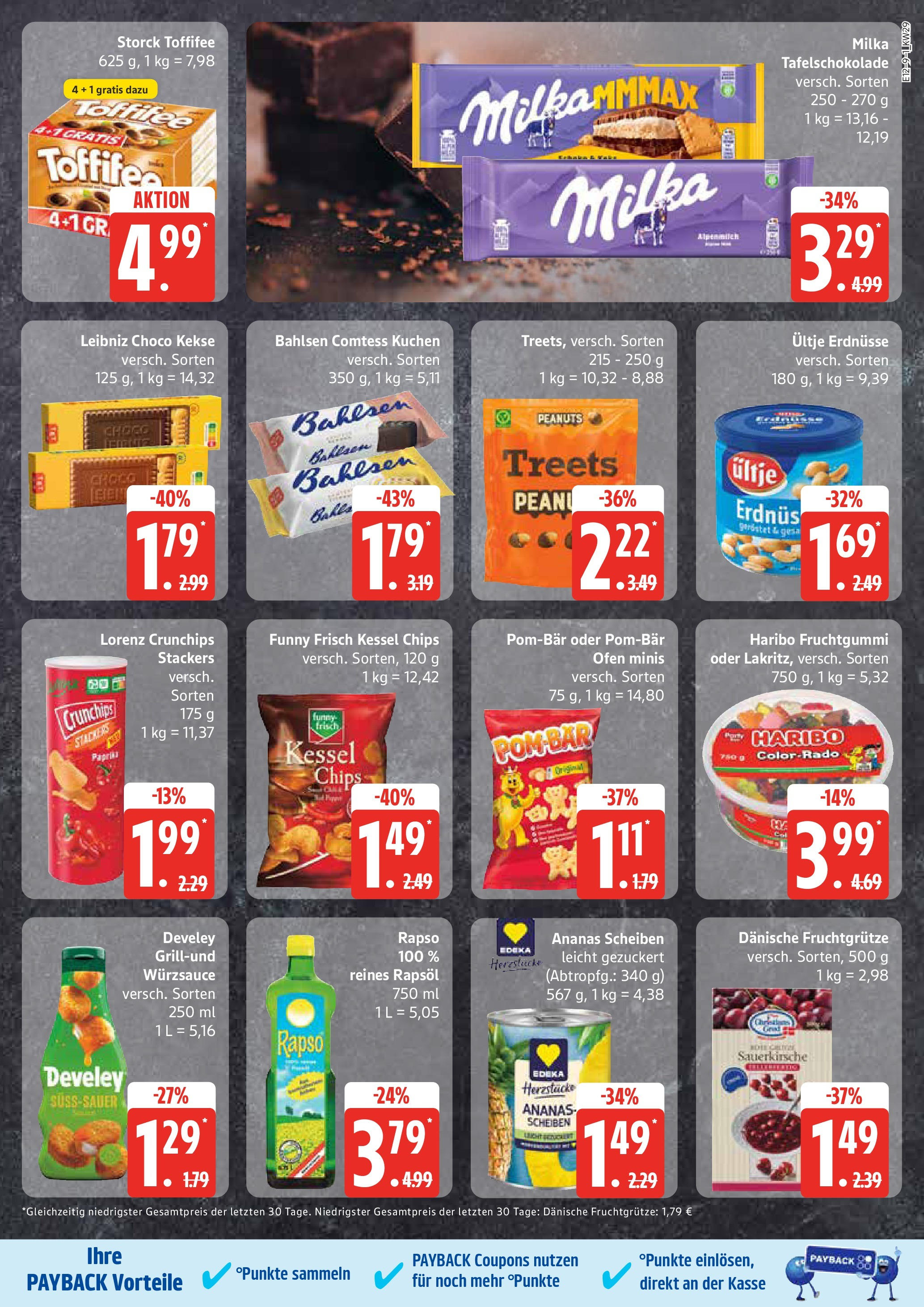 Edeka prospekt Rostock-Gehlsdorf	 (ab 13.07.2025) » Angebote Online | Seite: 9 | Produkte: Rapsöl, Milka, Paprika, Toffifee