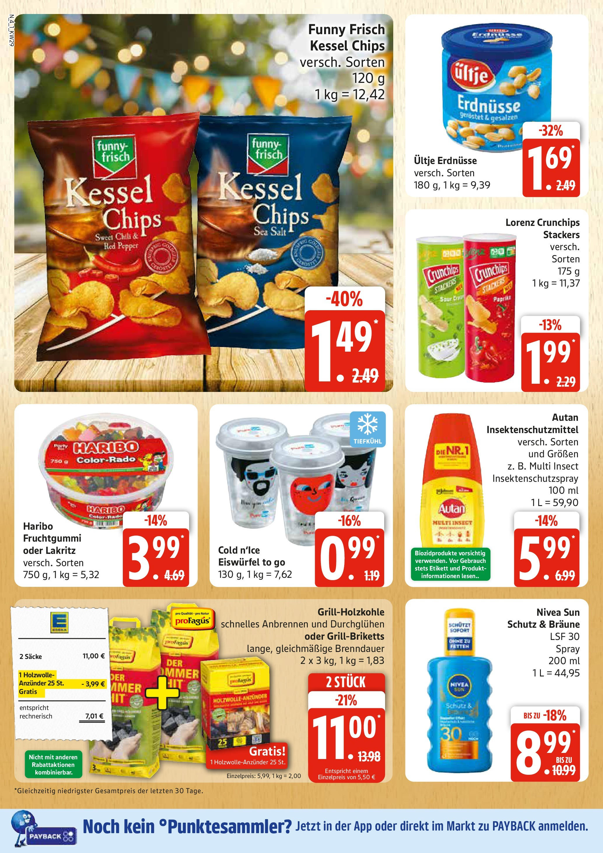 Edeka prospekt Rostock	 (ab 13.07.2025) » Angebote Online | Seite: 4 | Produkte: Haribo, Funny frisch, Paprika, Lorenz crunchips