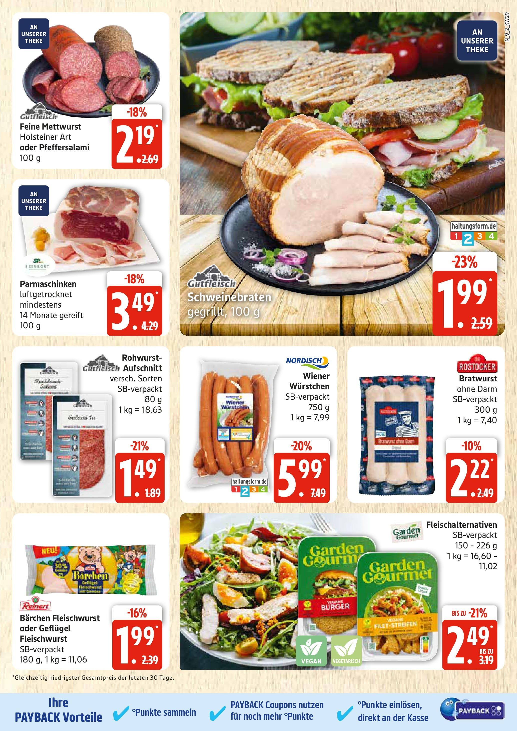 Edeka prospekt Rostock	 (ab 13.07.2025) » Angebote Online | Seite: 9 | Produkte: Wiener wurstchen, Theke, Bratwurst, Knoblauch