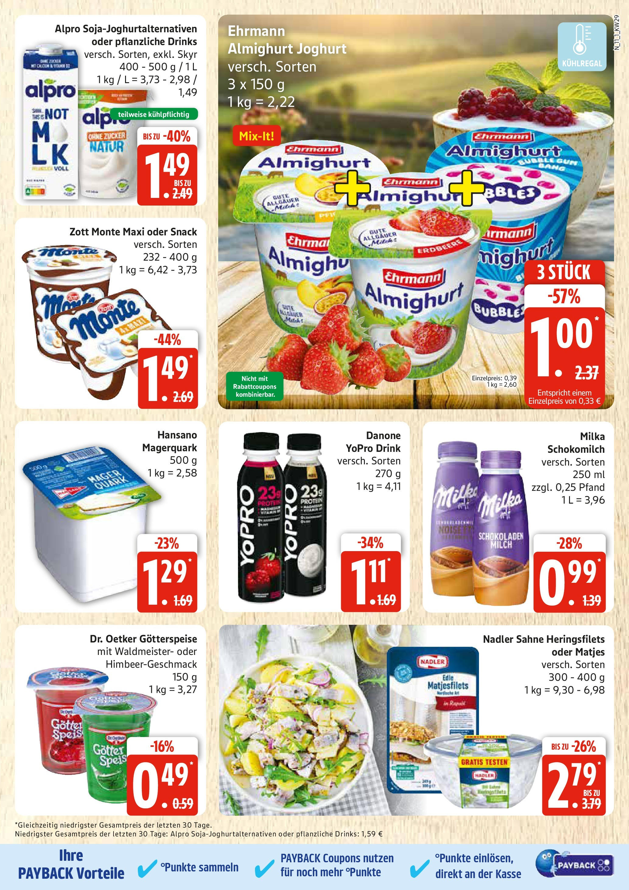 Edeka prospekt Rostock	 (ab 13.07.2025) » Angebote Online | Seite: 11 | Produkte: Milka, Skyr, Zucker, Magerquark