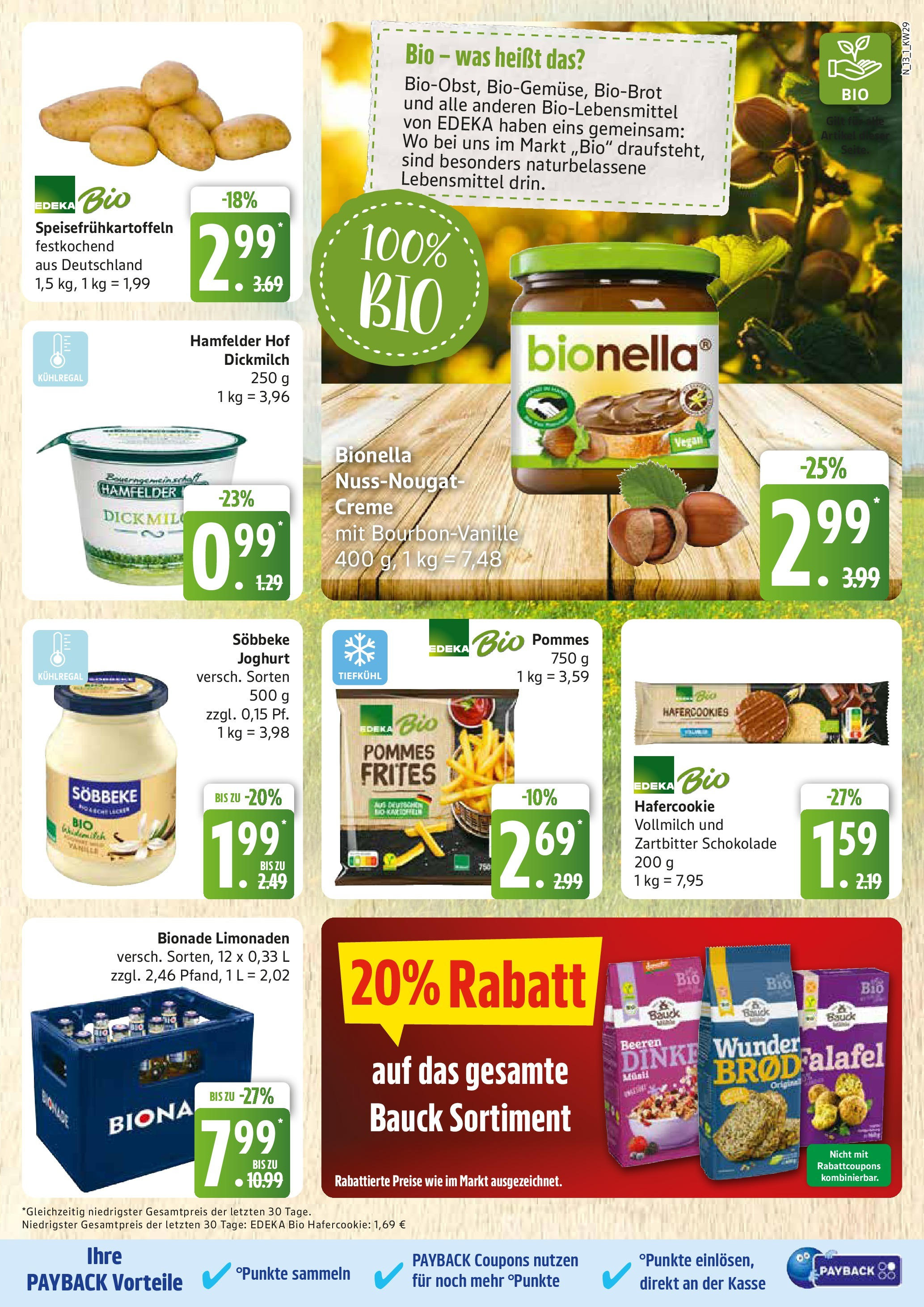 Edeka prospekt Rostock	 (ab 13.07.2025) » Angebote Online | Seite: 13 | Produkte: Musli, Joghurt, Schokolade, Pommes