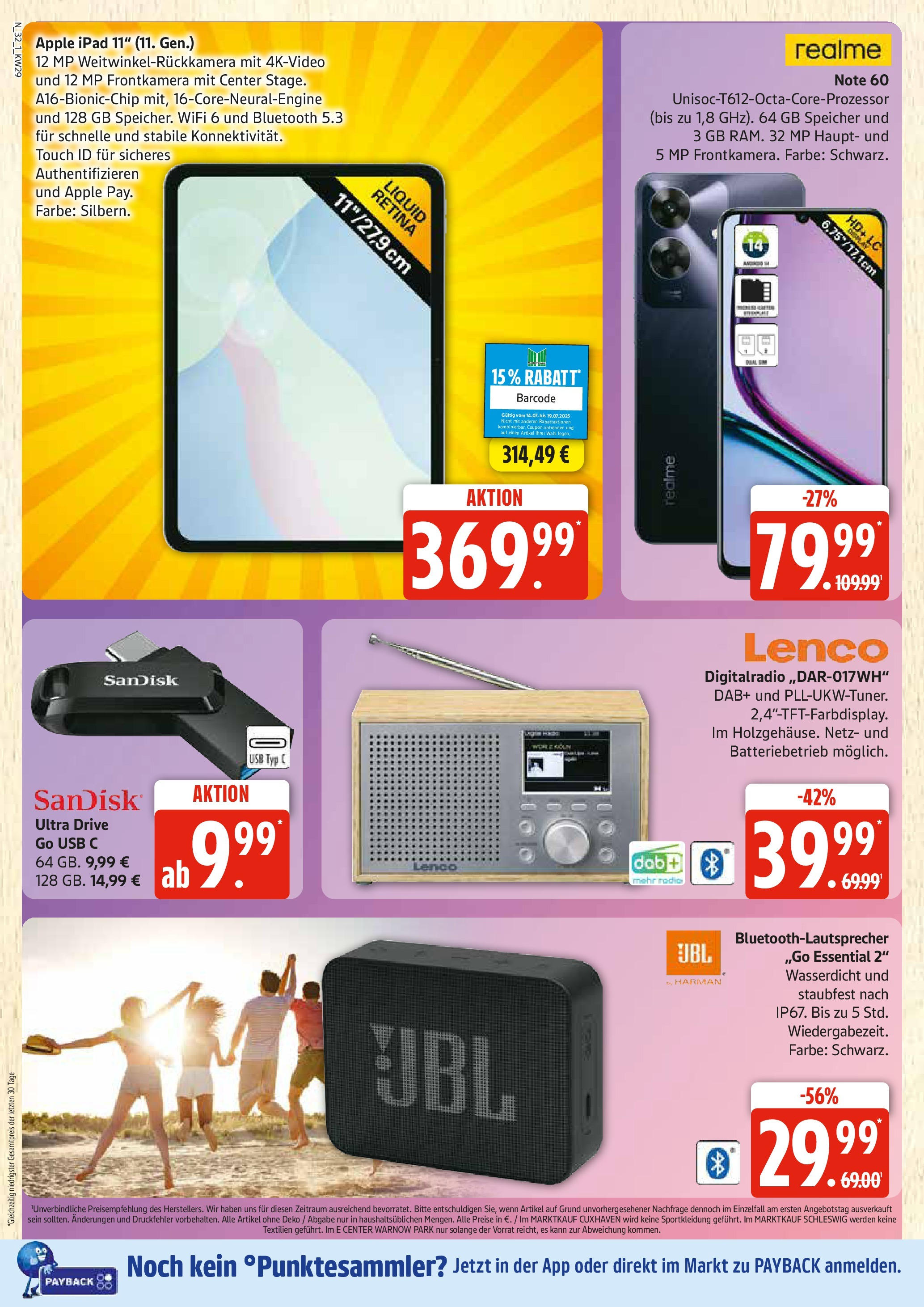Edeka prospekt Rostock	 (ab 13.07.2025) » Angebote Online | Seite: 32 | Produkte: USB, Apple, Smartphone, Radio