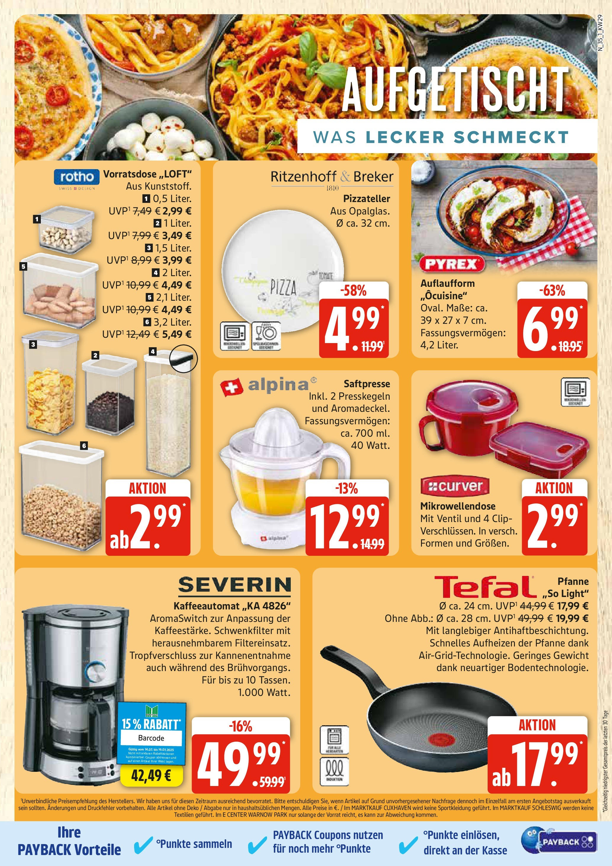 Edeka prospekt Rostock	 (ab 13.07.2025) » Angebote Online | Seite: 35 | Produkte: Gewicht, Pizza, Reis