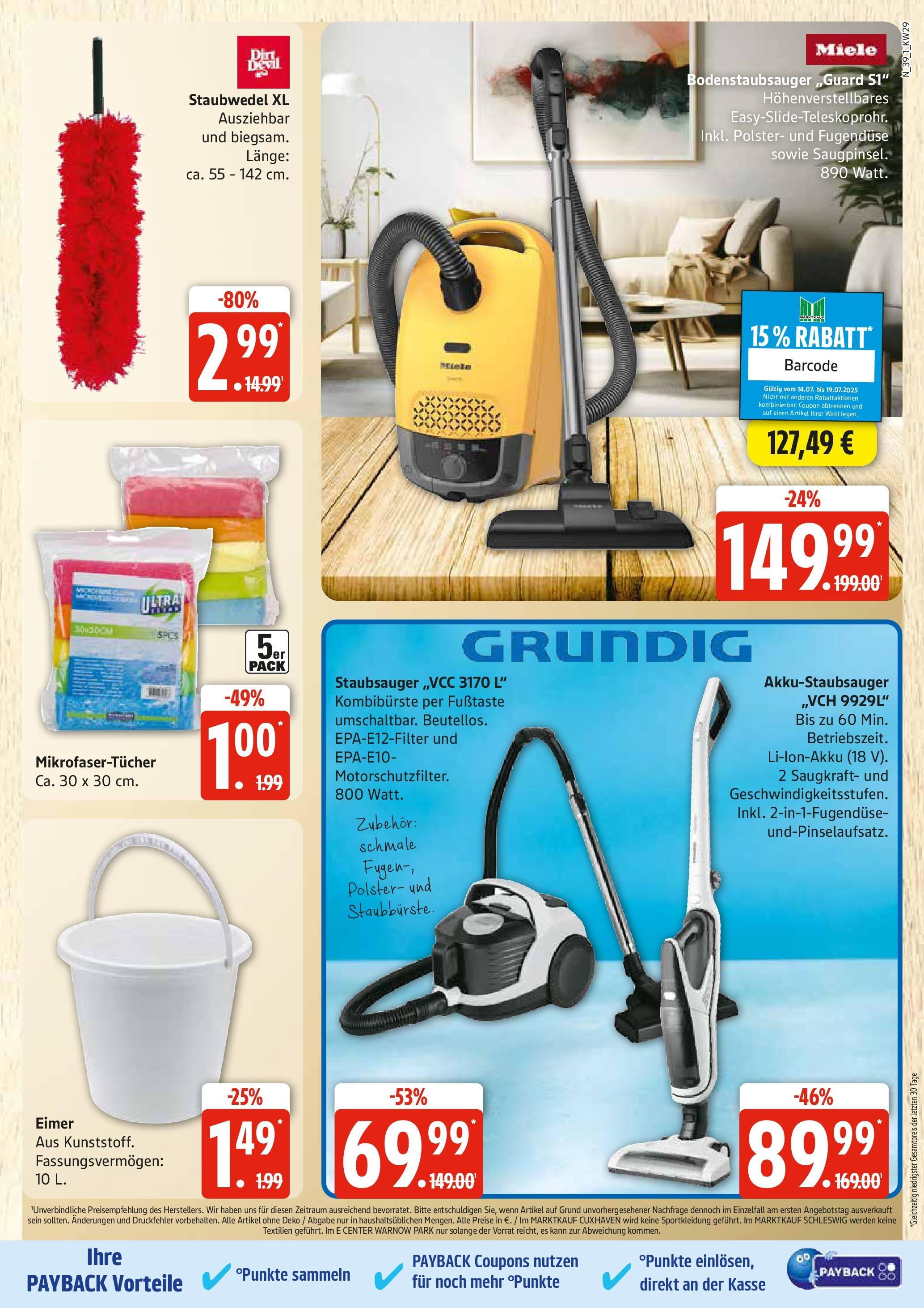 Edeka prospekt Rostock	 (ab 13.07.2025) » Angebote Online | Seite: 39 | Produkte: Miele, Staubsauger, Reis