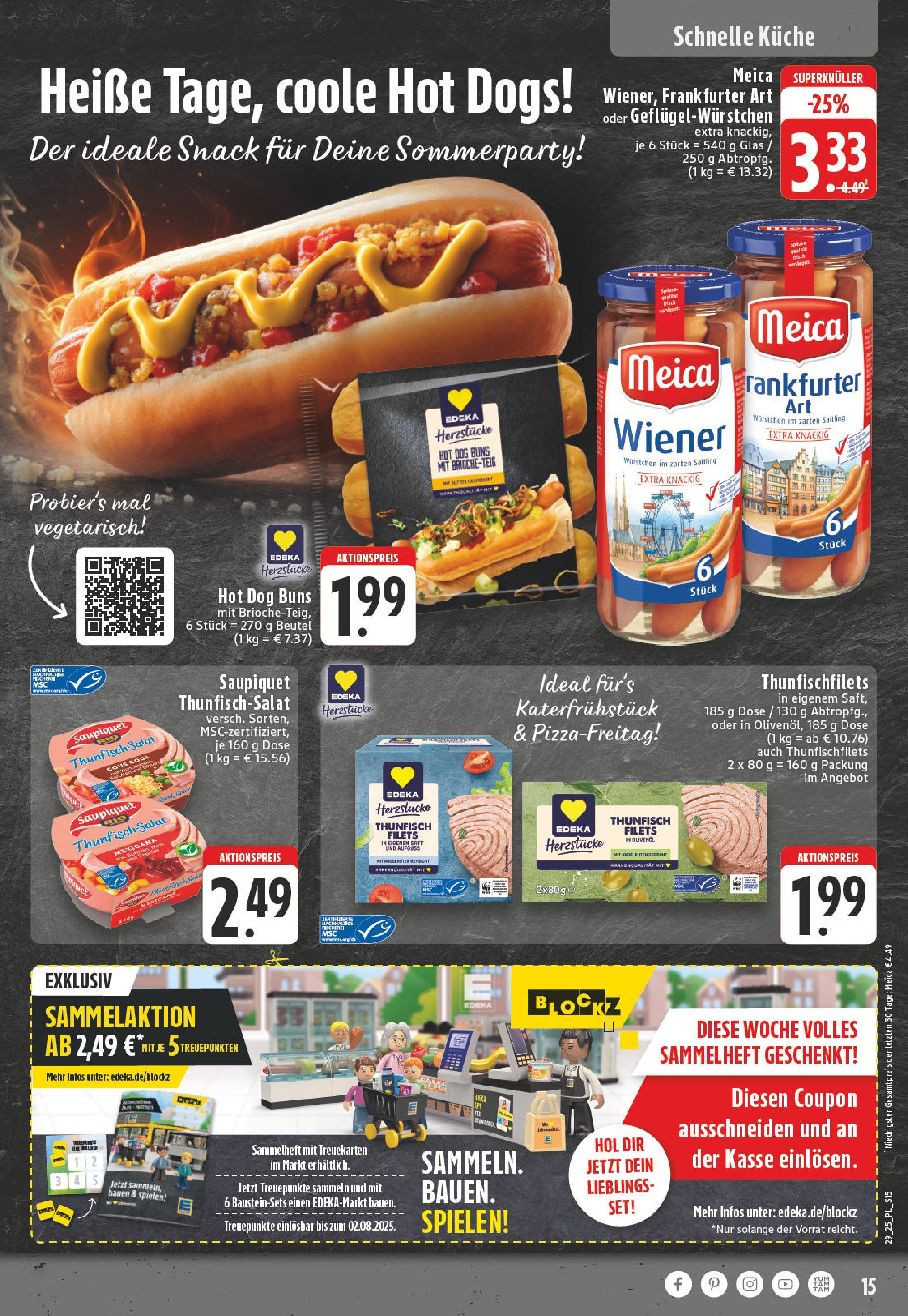 Edeka prospekt Bad Sassendorf	 (ab 13.07.2025) » Angebote Online | Seite: 15 | Produkte: Olivenol, Küche, Saft, Salat