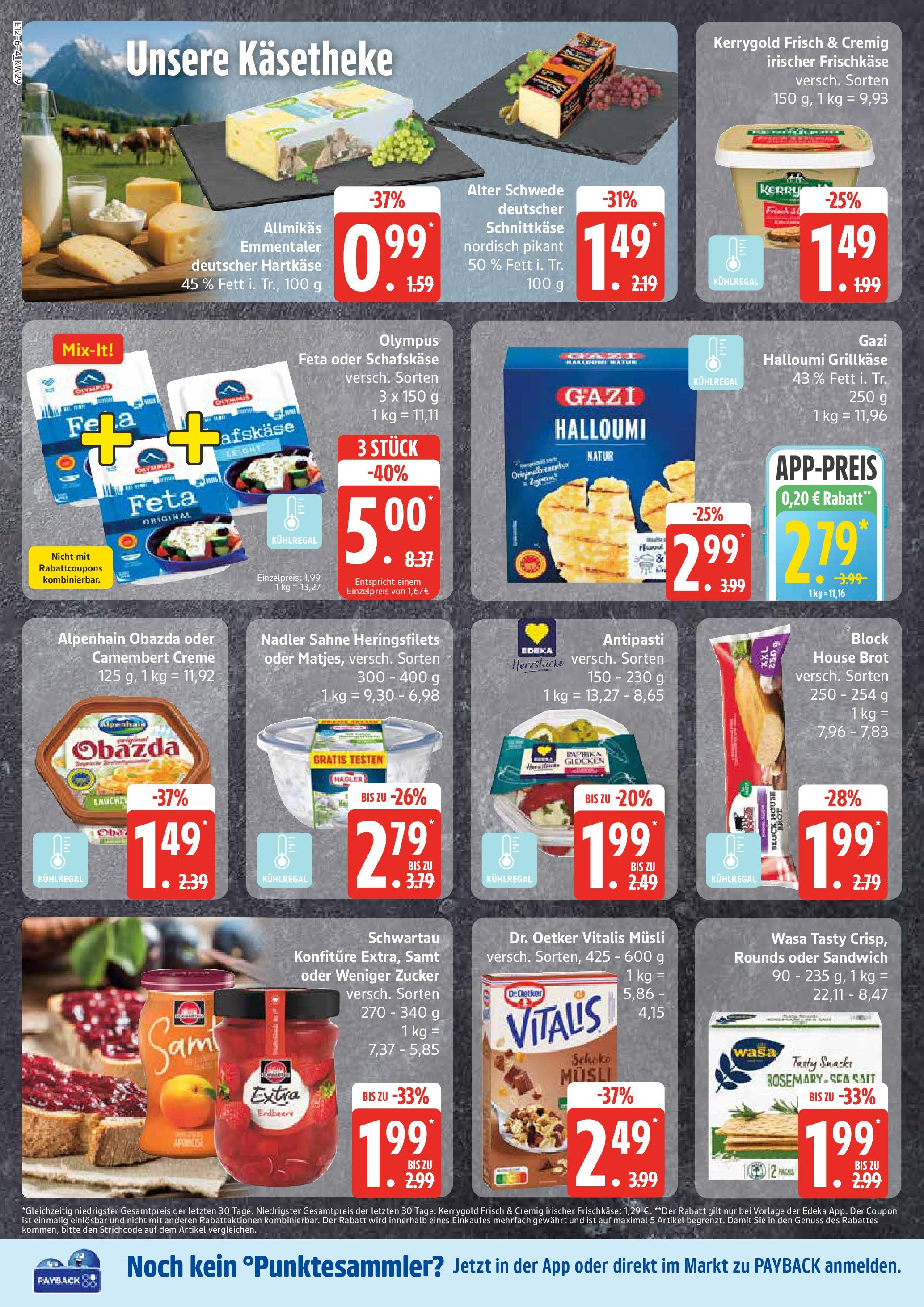 Edeka prospekt Rostock-Gehlsdorf	 (ab 13.07.2025) » Angebote Online | Seite: 6 | Produkte: Creme, Paprika, Brot, Schafskase