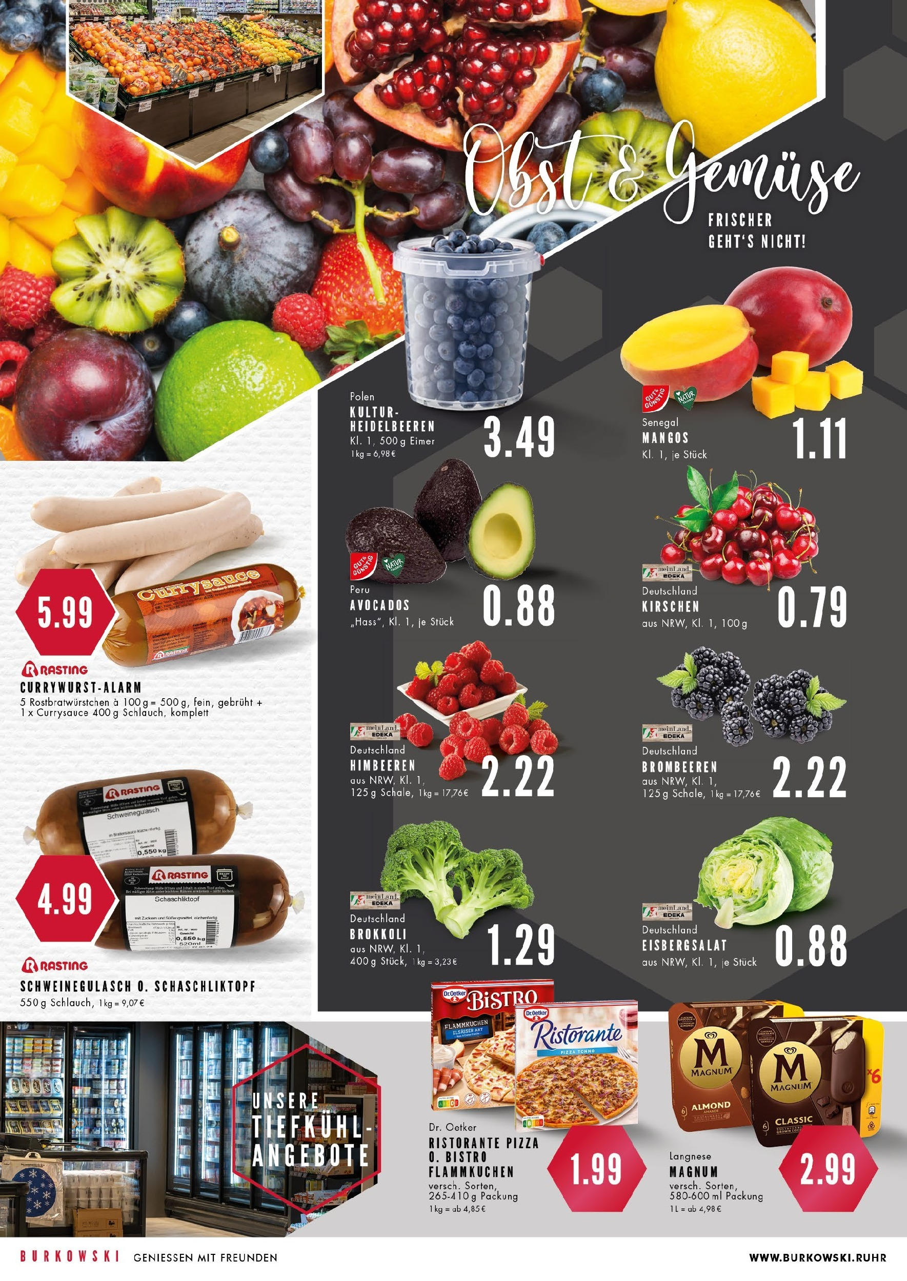 Edeka prospekt Essen	 (ab 14.07.2025) » Angebote Online | Seite: 6 | Produkte: Ristorante, Heidelbeeren, Obst, Pizza