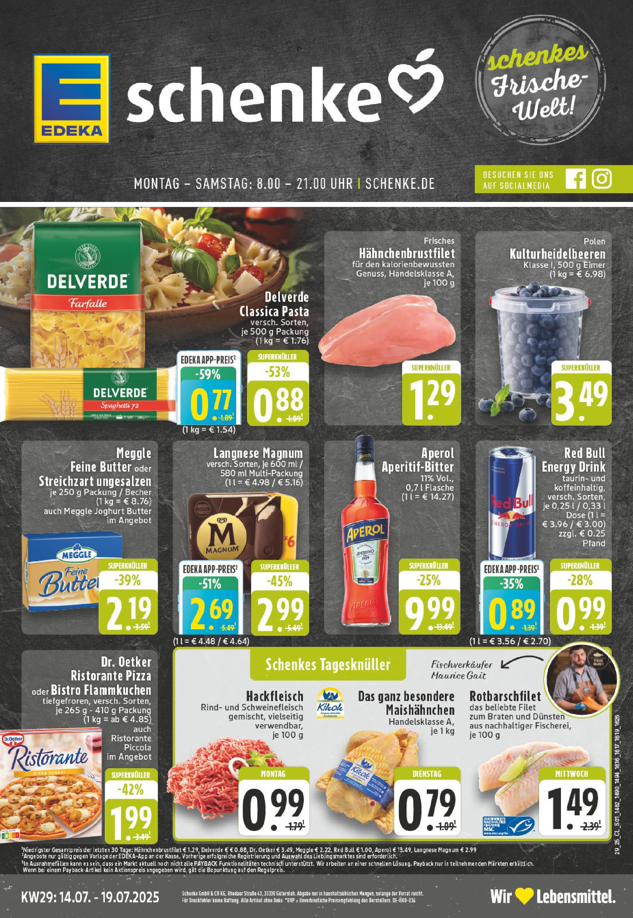 EDEKA Prospekt ab 14.07.2025 - Prospekt Harsewinkel Online Vorschau von dem Prospekt des Geschäftes Edeka, gültig ab dem 14.07.2025