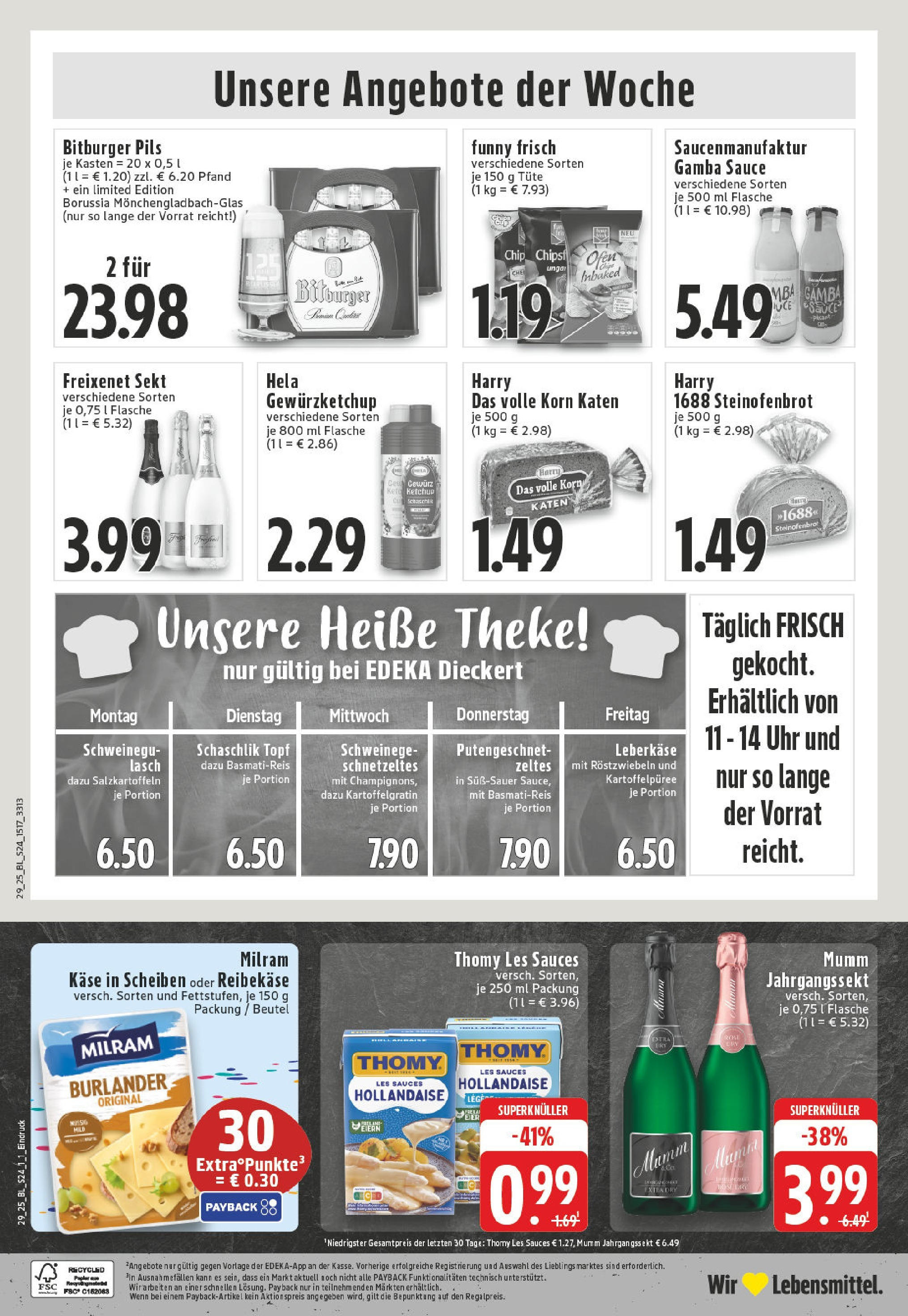 Edeka prospekt Heinsberg	 (ab 13.07.2025) » Angebote Online | Seite: 24 | Produkte: Thomy les sauces, Basmatireis, Pils, Chips
