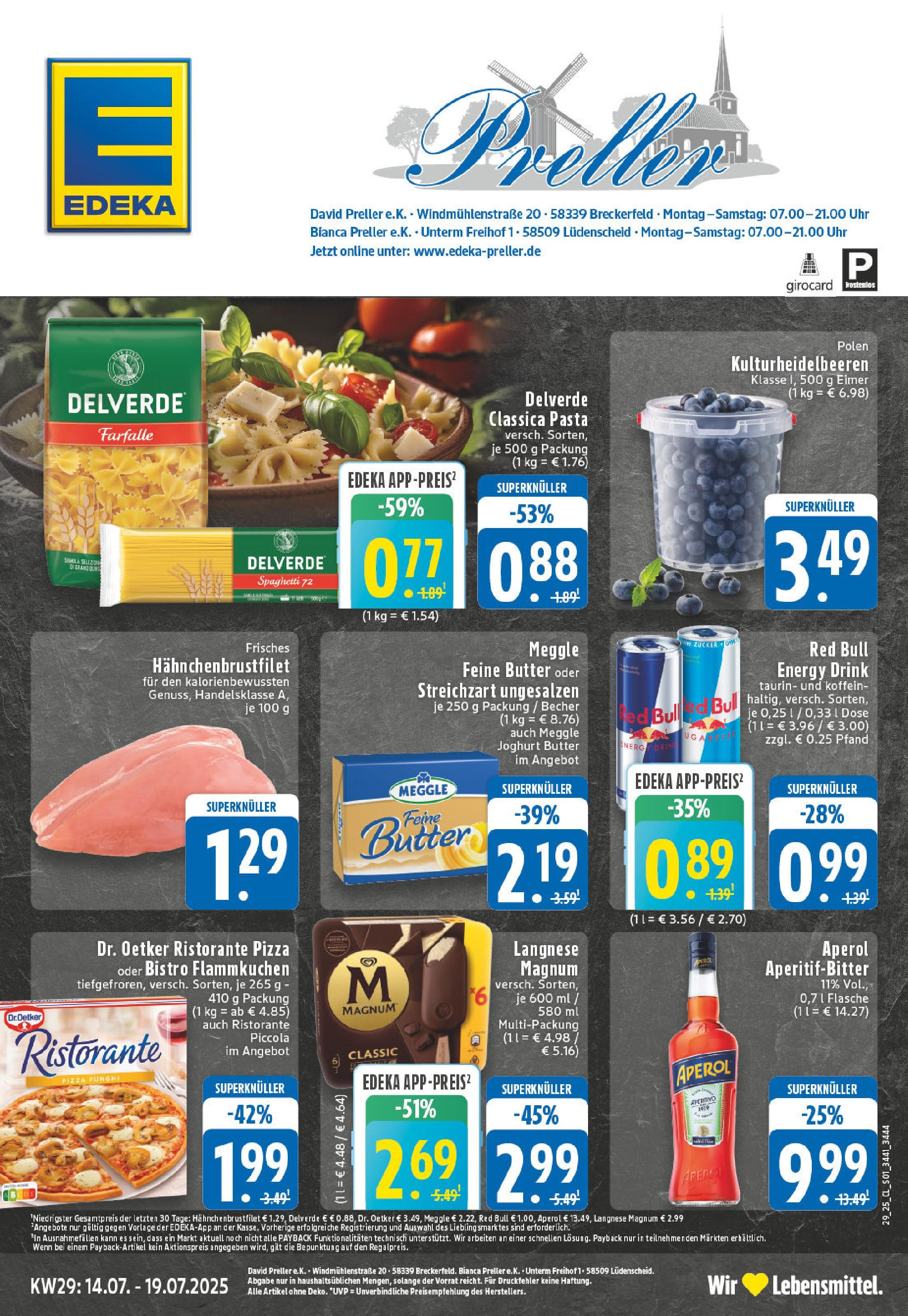 EDEKA Prospekt ab 14.07.2025 - Prospekt Breckerfeld Online