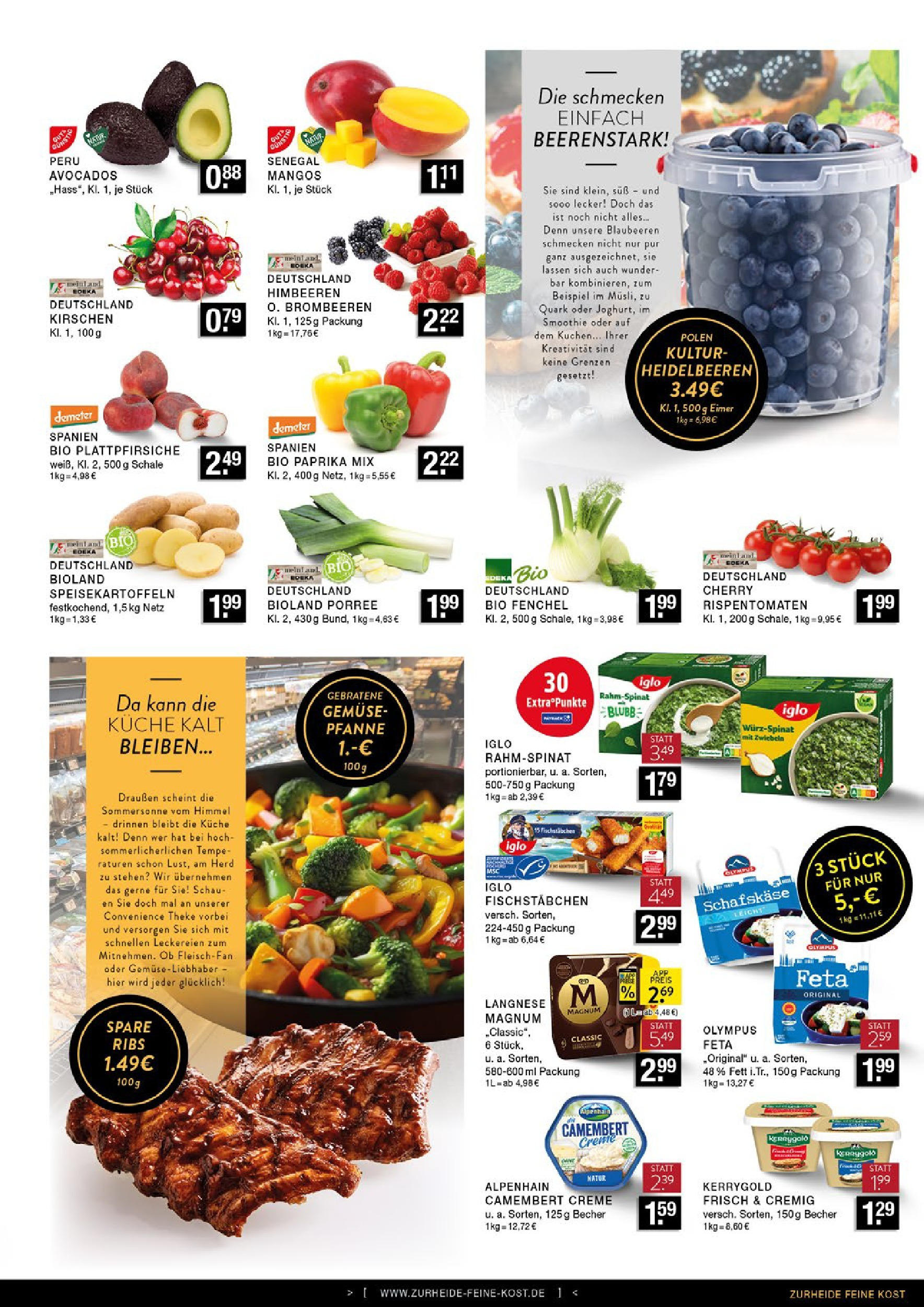Edeka prospekt Bottrop	 (ab 13.07.2025) » Angebote Online | Seite: 5 | Produkte: Herd, Iglo, Creme, Kirschen
