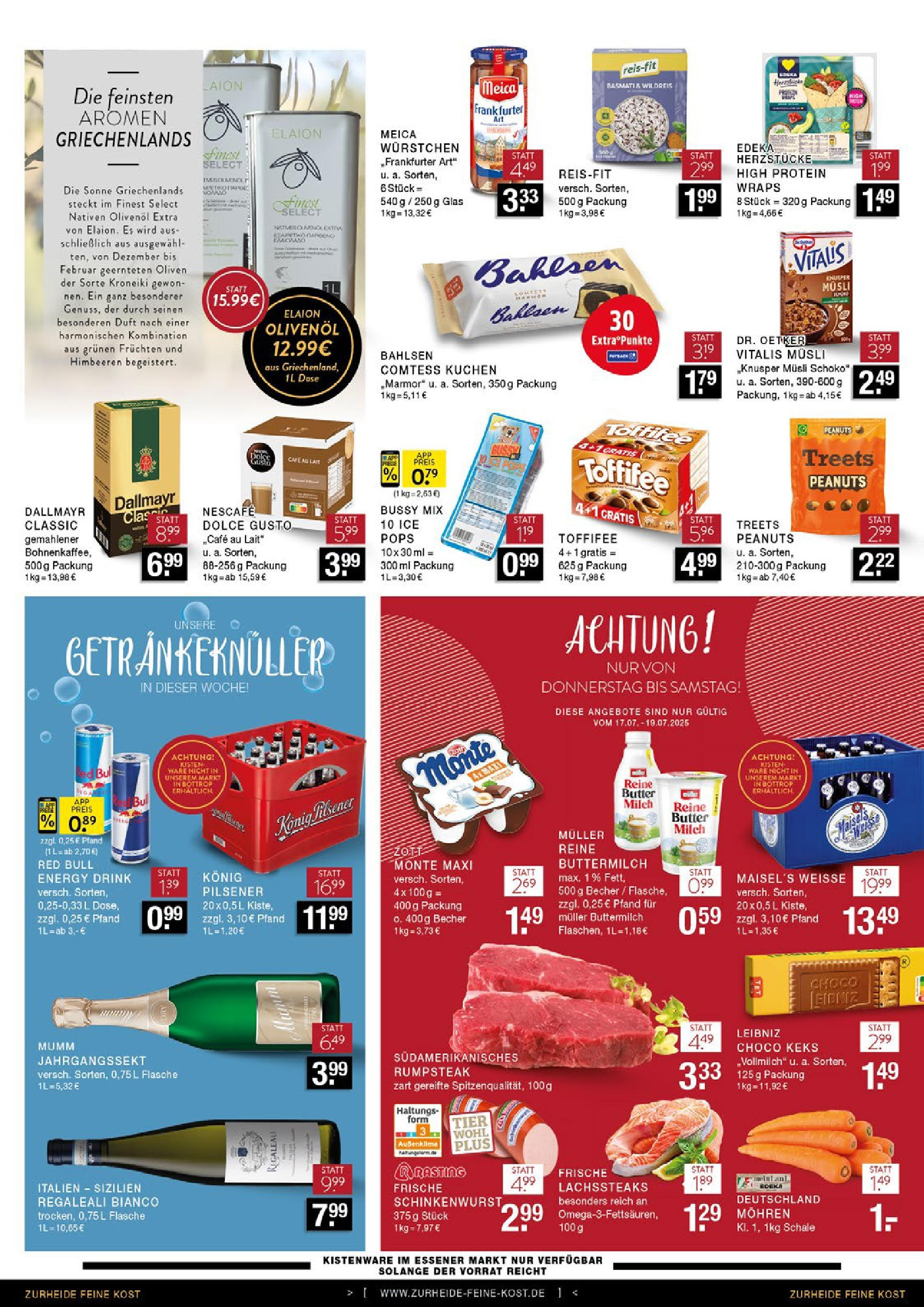 Edeka prospekt Bottrop	 (ab 13.07.2025) » Angebote Online | Seite: 6 | Produkte: Himbeeren, Buttermilch, Konig pilsener, Kuchen