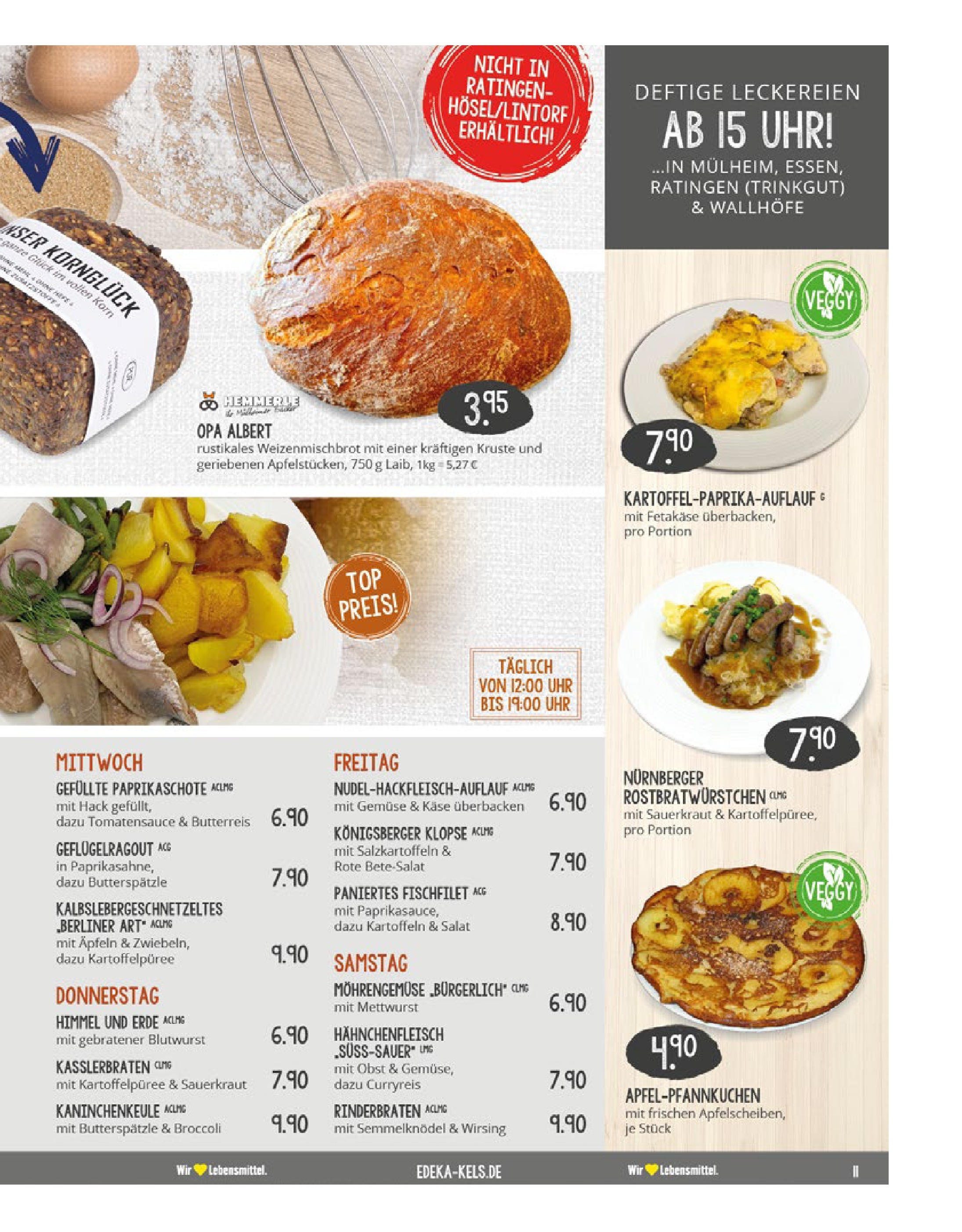 Edeka prospekt Ratingen-Ost	 (ab 13.07.2025) » Angebote Online | Seite: 11 | Produkte: Berliner, Kartoffeln, Gemüse, Uhr