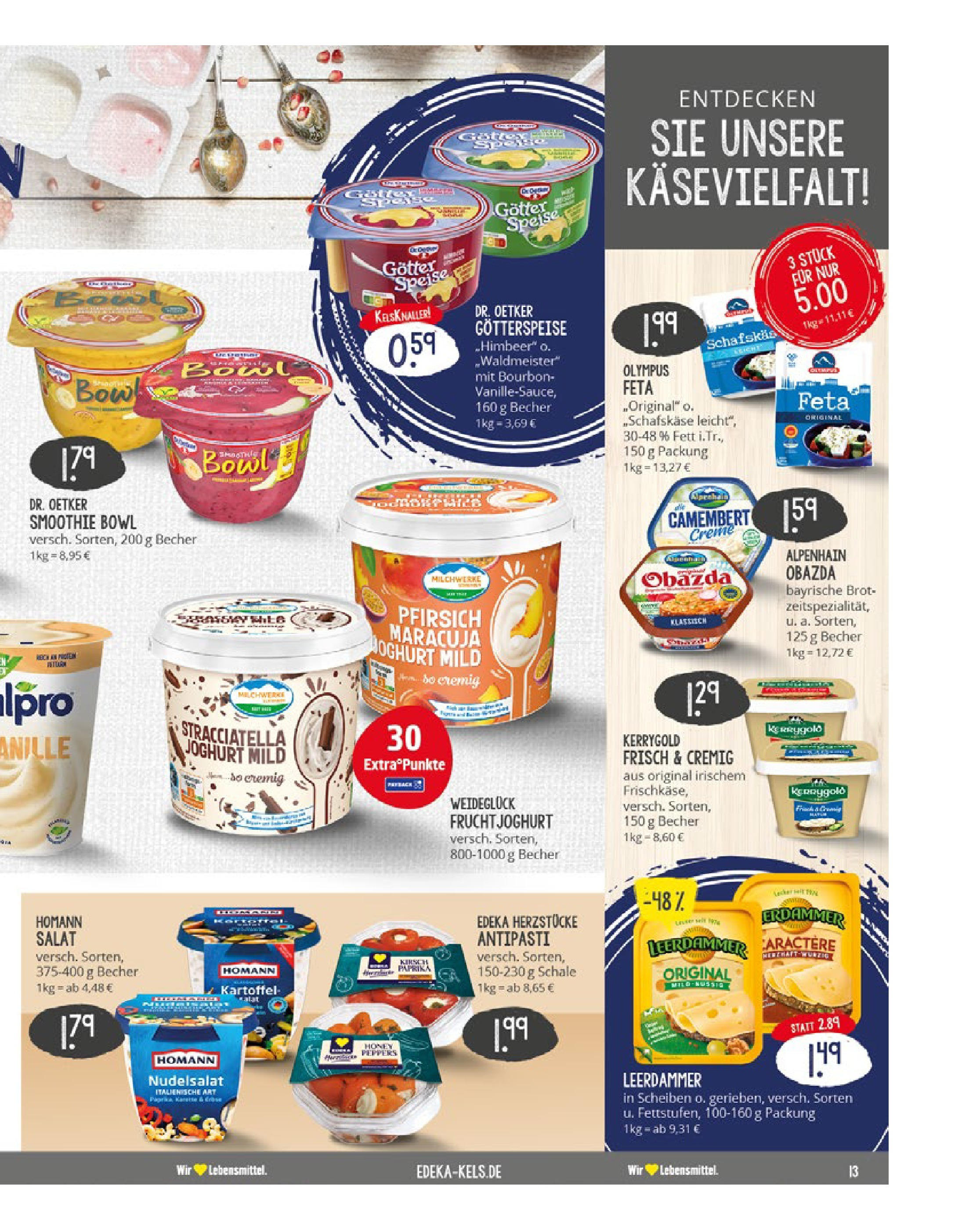 Edeka prospekt Ratingen-Ost	 (ab 13.07.2025) » Angebote Online | Seite: 13 | Produkte: Joghurt, Leerdammer, Paprika, Pfirsich