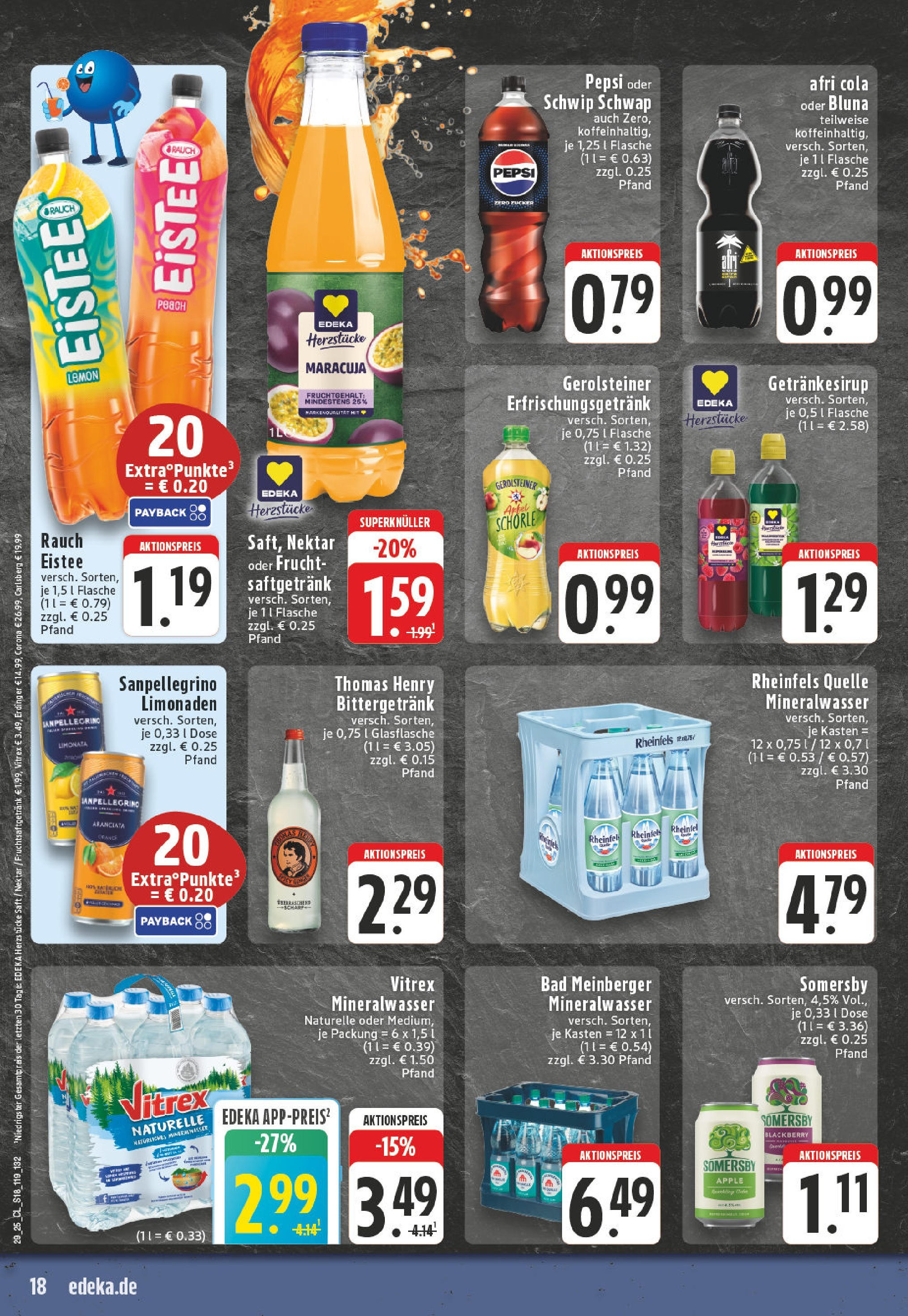 Edeka prospekt Geseke	 (ab 13.07.2025) » Angebote Online | Seite: 18 | Produkte: Erdinger, Cola, Apple, Gerolsteiner