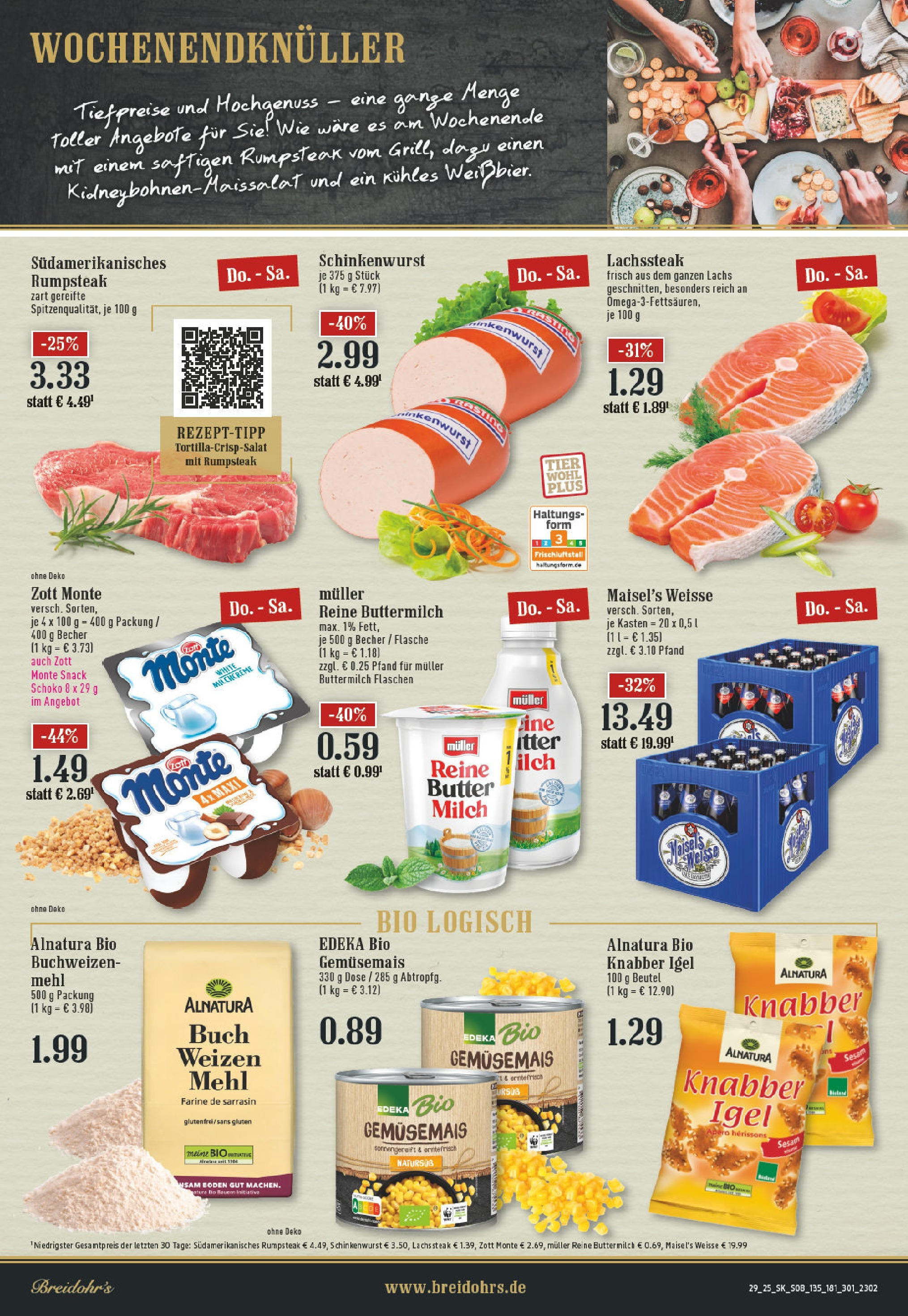 Edeka prospekt Rösrath	 (ab 14.07.2025) » Angebote Online | Seite: 8 | Produkte: Rumpsteak, Mehl, Milch, Steak
