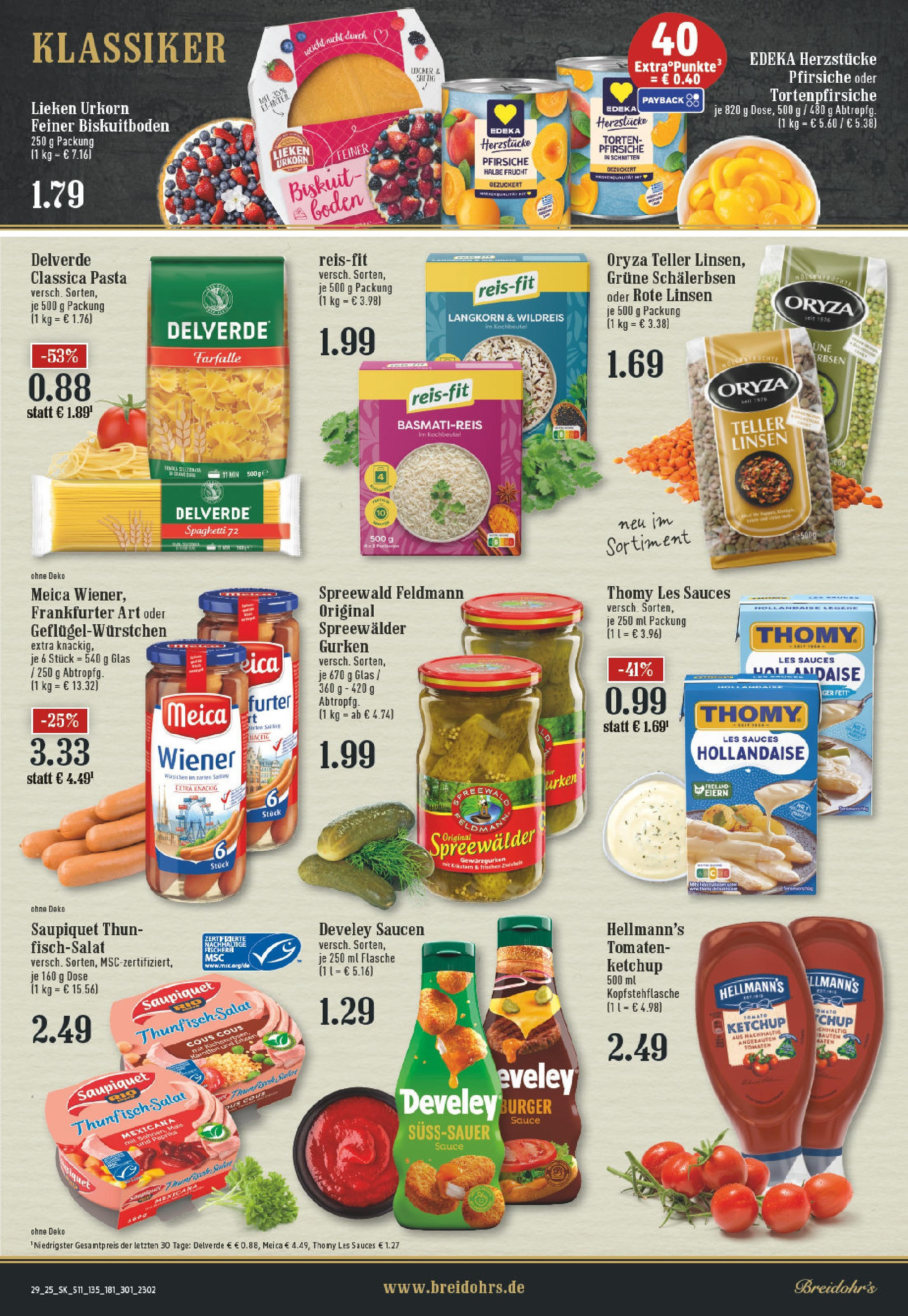 Edeka prospekt Rösrath	 (ab 14.07.2025) » Angebote Online | Seite: 11 | Produkte: Thomy les sauces, Burger, Pasta, Ketchup