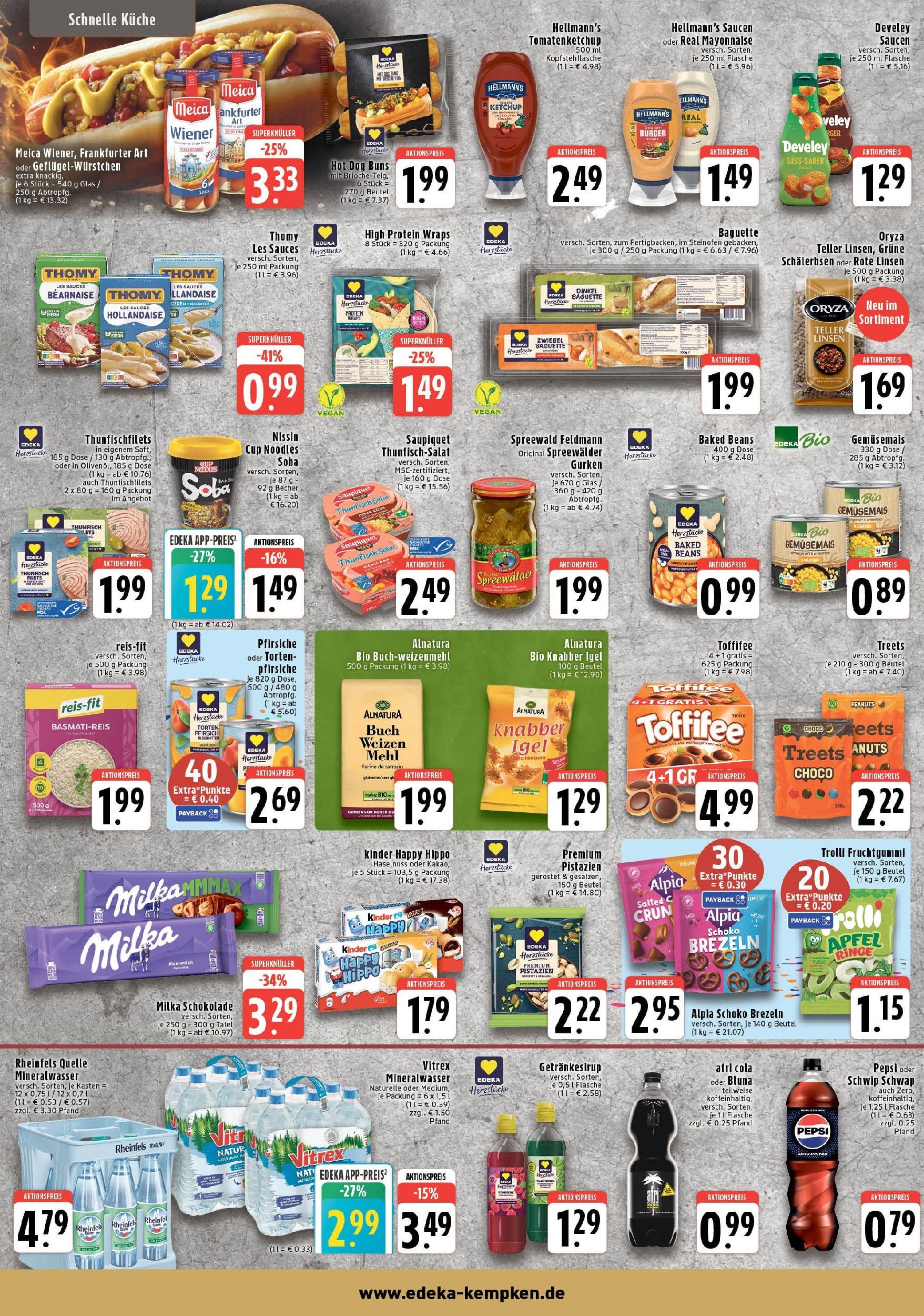 Edeka prospekt Krefeld	 (ab 13.07.2025) » Angebote Online | Seite: 6 | Produkte: Thomy les sauces, Milka, Pepsi, Gurken