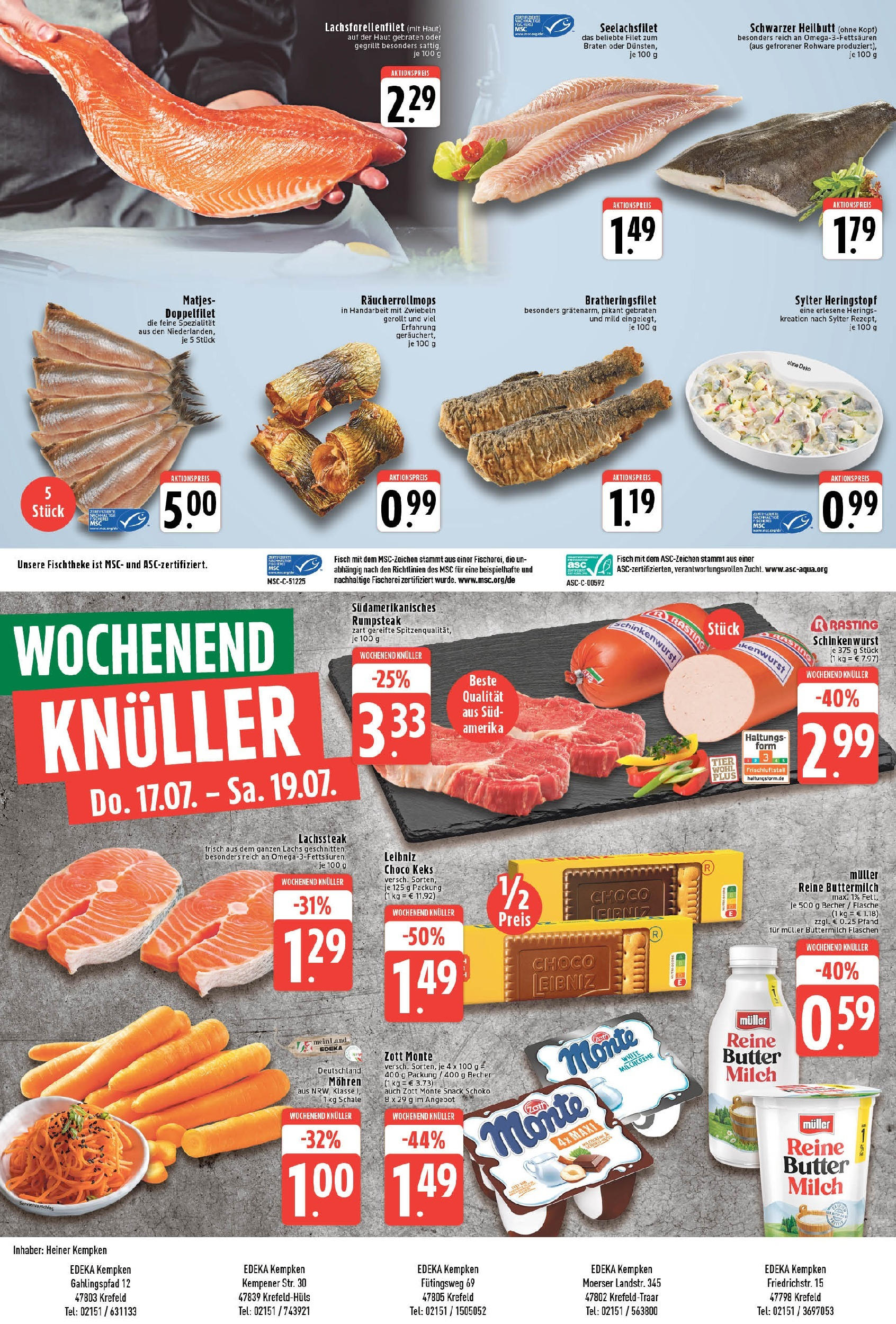 Edeka prospekt Krefeld	 (ab 13.07.2025) » Angebote Online | Seite: 8 | Produkte: Pudding, Mohren, Zwiebeln, Steak