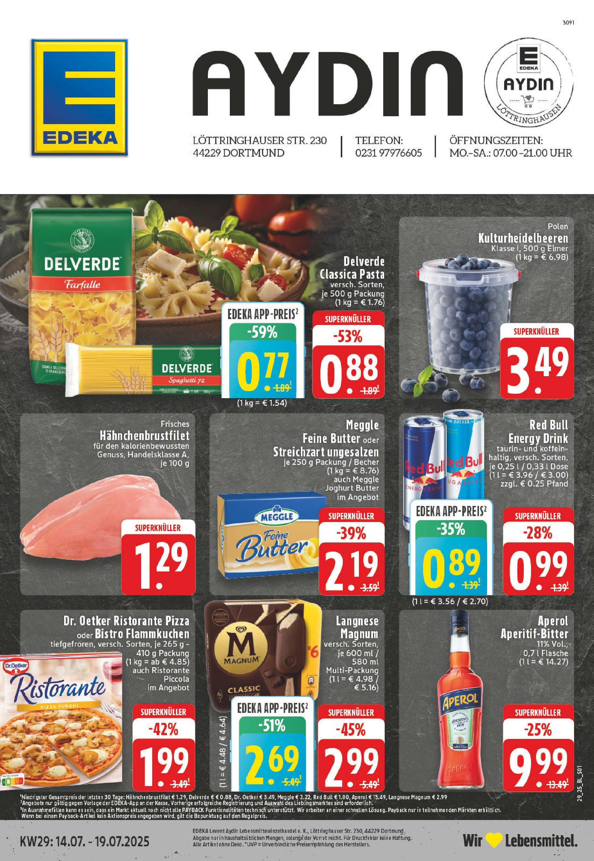 EDEKA Prospekt ab 14.07.2025 - Prospekt Dortmund Online Vorschau von dem Prospekt des Geschäftes Edeka, gültig ab dem 14.07.2025