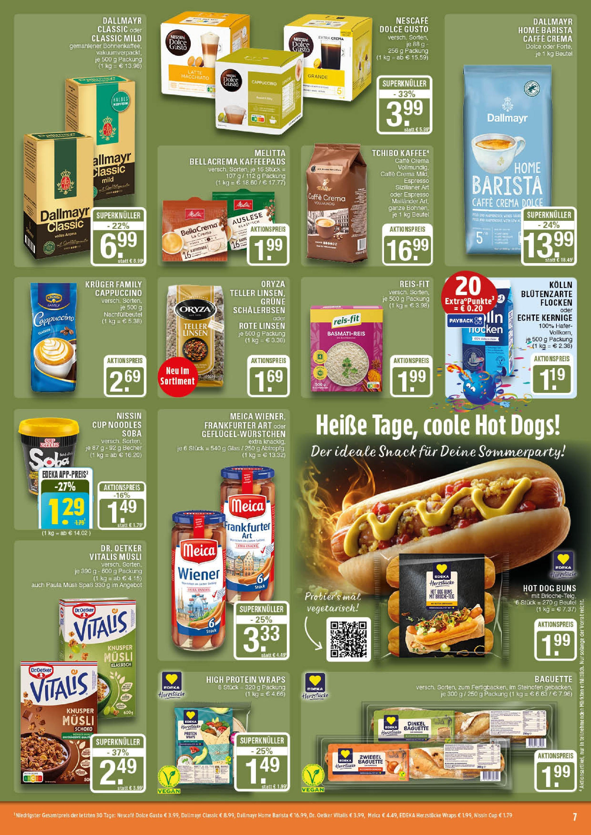 Edeka prospekt Marl	 (ab 13.07.2025) » Angebote Online | Seite: 7 | Produkte: Musli, Kaffee, Dallmayr, Dolce gusto