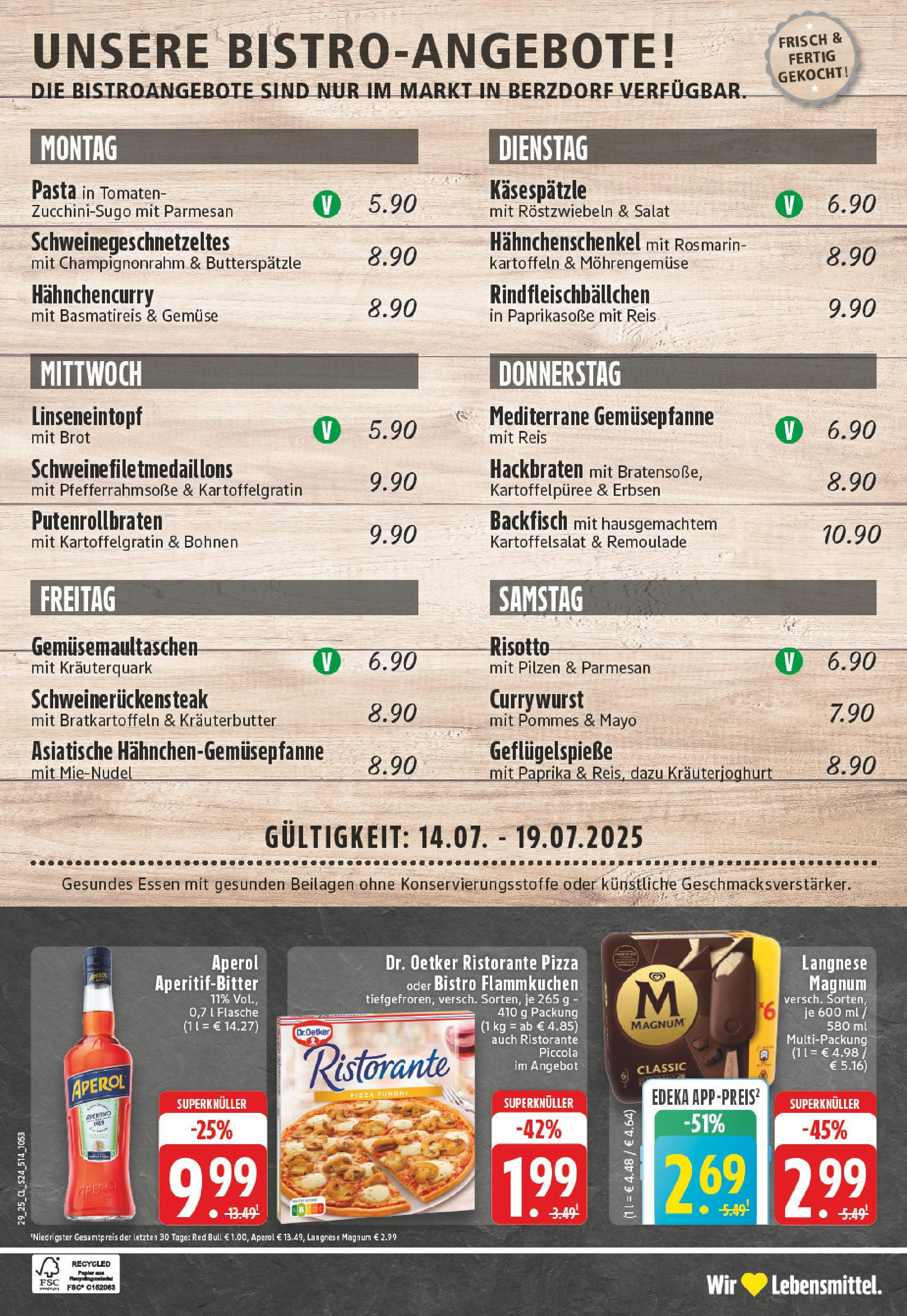 Edeka prospekt Wesseling-Urfeld	 (ab 13.07.2025) » Angebote Online | Seite: 24 | Produkte: Red bull, Paprika, Pizza, Reis