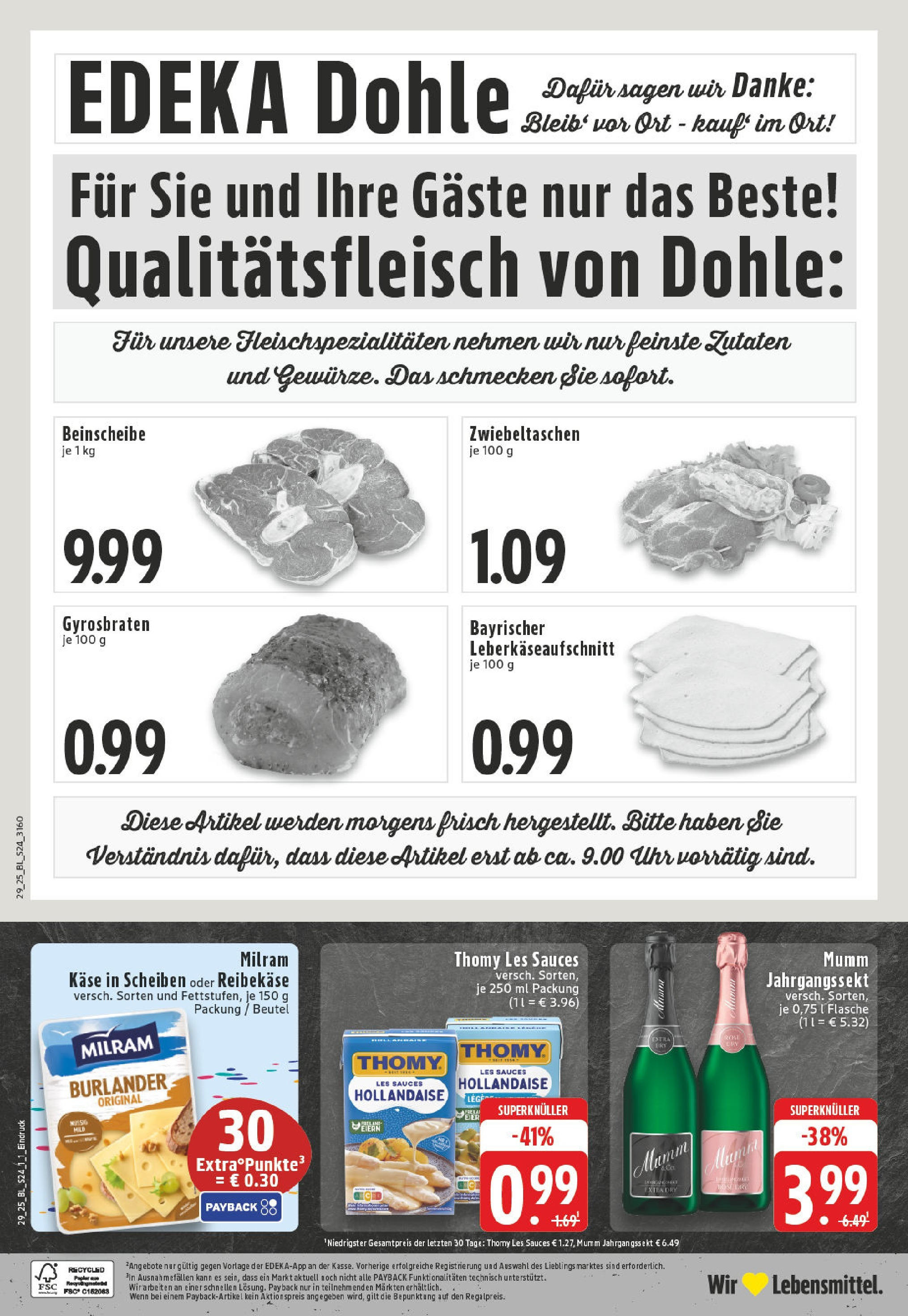 Edeka prospekt Lohne	 (ab 13.07.2025) » Angebote Online | Seite: 24 | Produkte: Käse, Milram, Reibekase, Uhr
