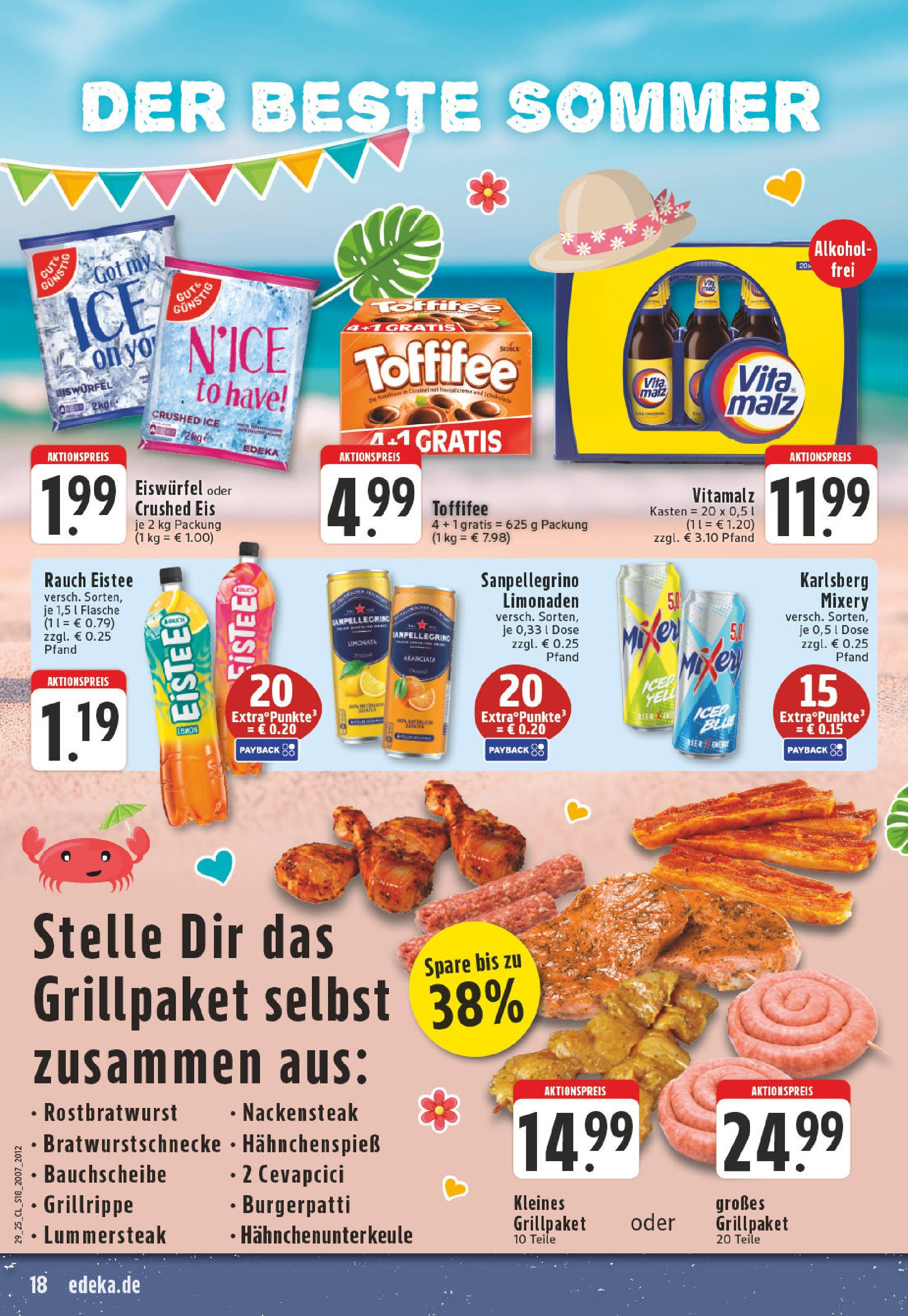Edeka prospekt Krefeld	 (ab 14.07.2025) » Angebote Online | Seite: 18 | Produkte: Grill, Mixer, Schokolade, Eis