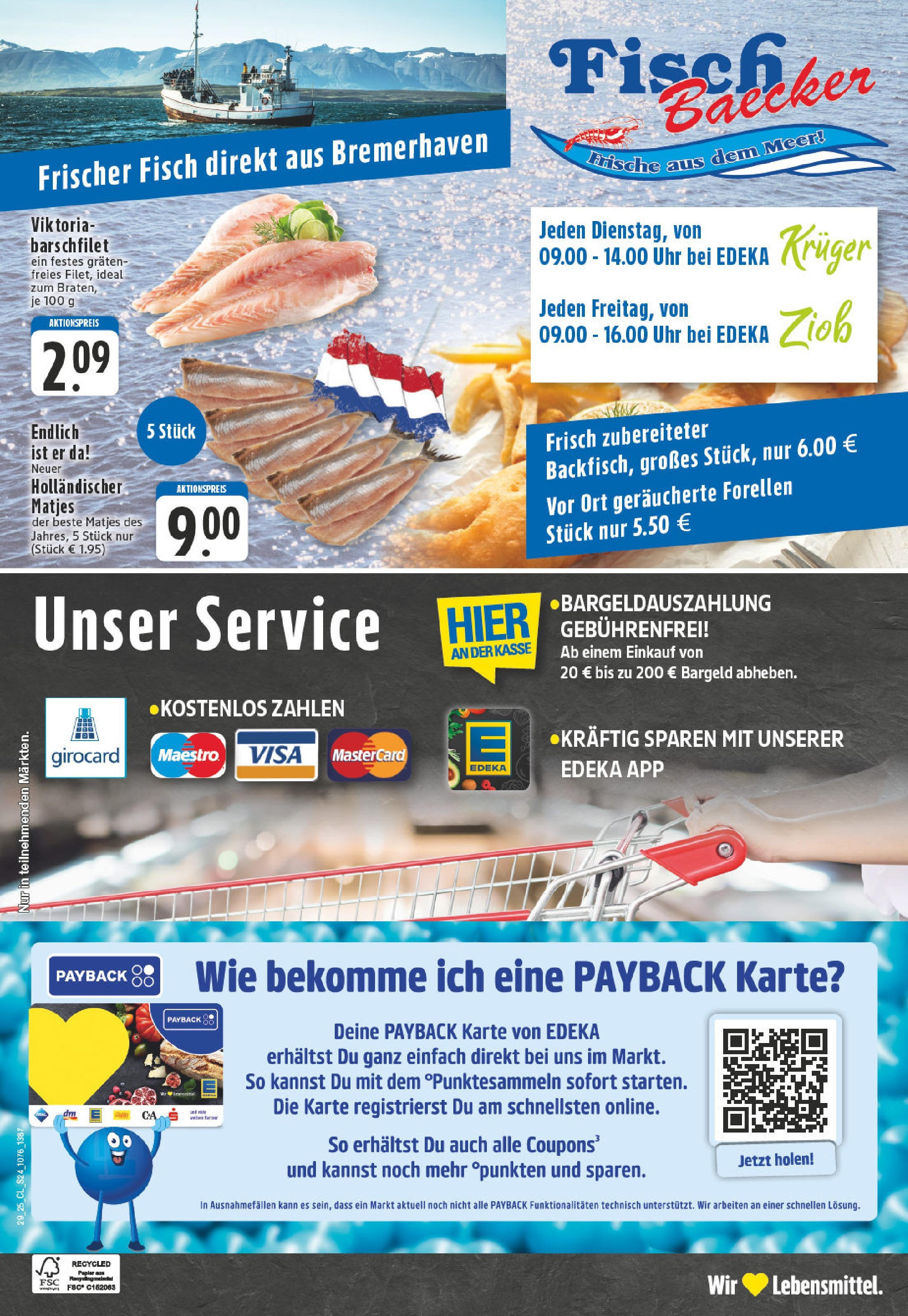 Edeka prospekt Herne	 (ab 13.07.2025) » Angebote Online | Seite: 24 | Produkte: Fisch, Uhr