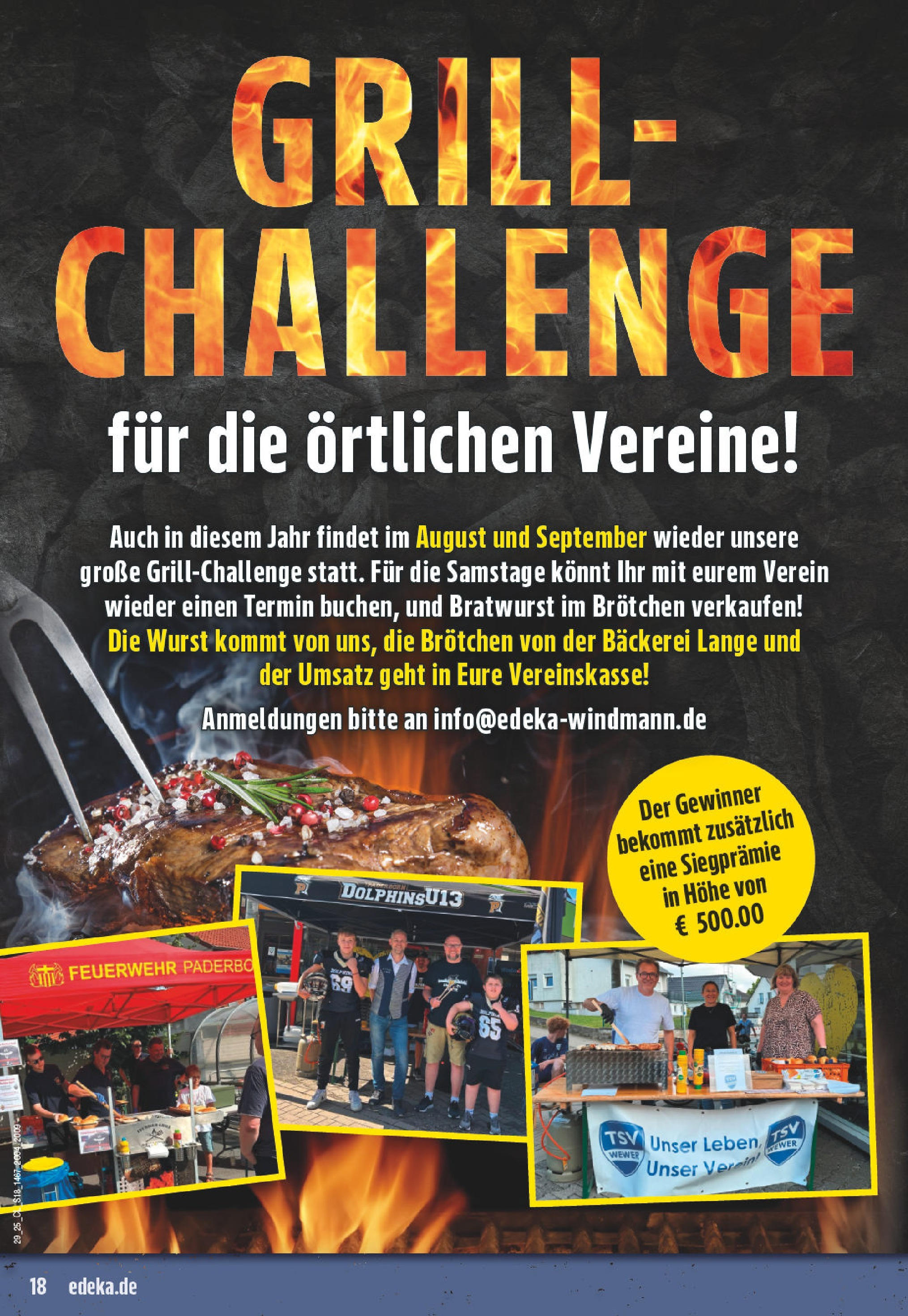 Edeka prospekt Erwitte	 (ab 13.07.2025) » Angebote Online | Seite: 18 | Produkte: Grill, Bäckerei, Bratwurst, Wurst