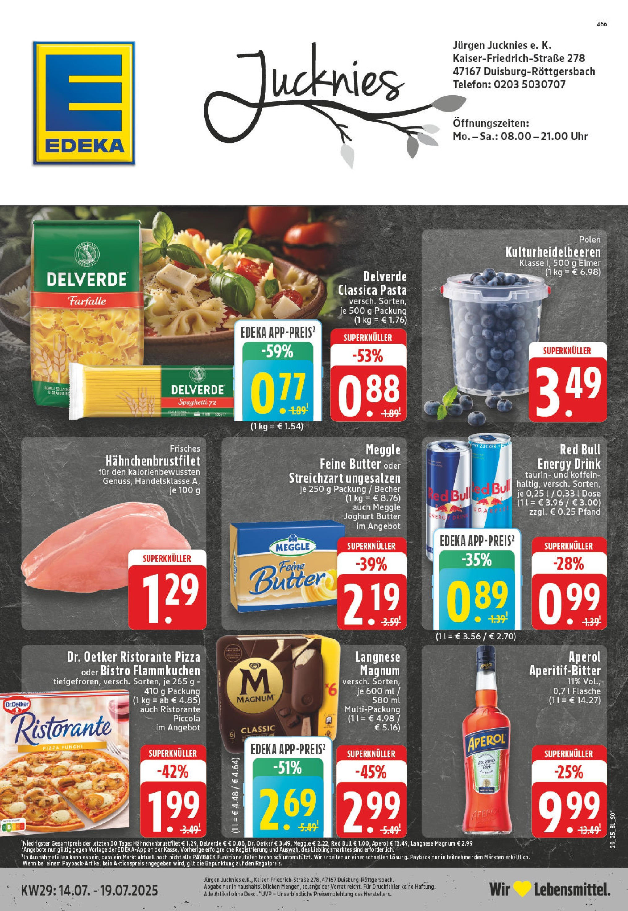 EDEKA Prospekt ab 13.07.2025 - Prospekt Duisburg Online