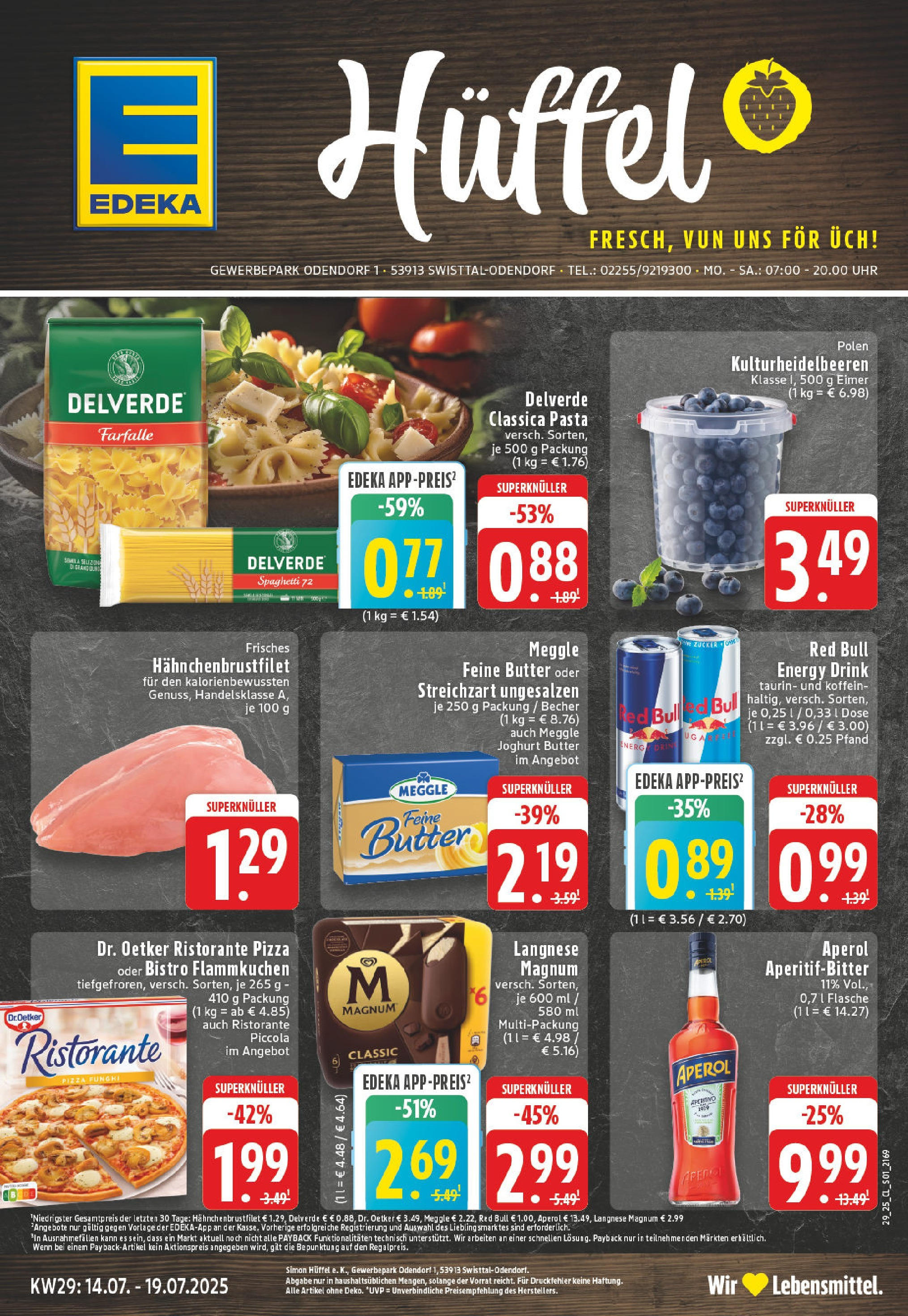 Edeka prospekt Swisttal-Odendorf	 (ab 13.07.2025) » Angebote Online | Seite: 1 | Produkte: Ristorante, Zucker, Pasta, Pizza