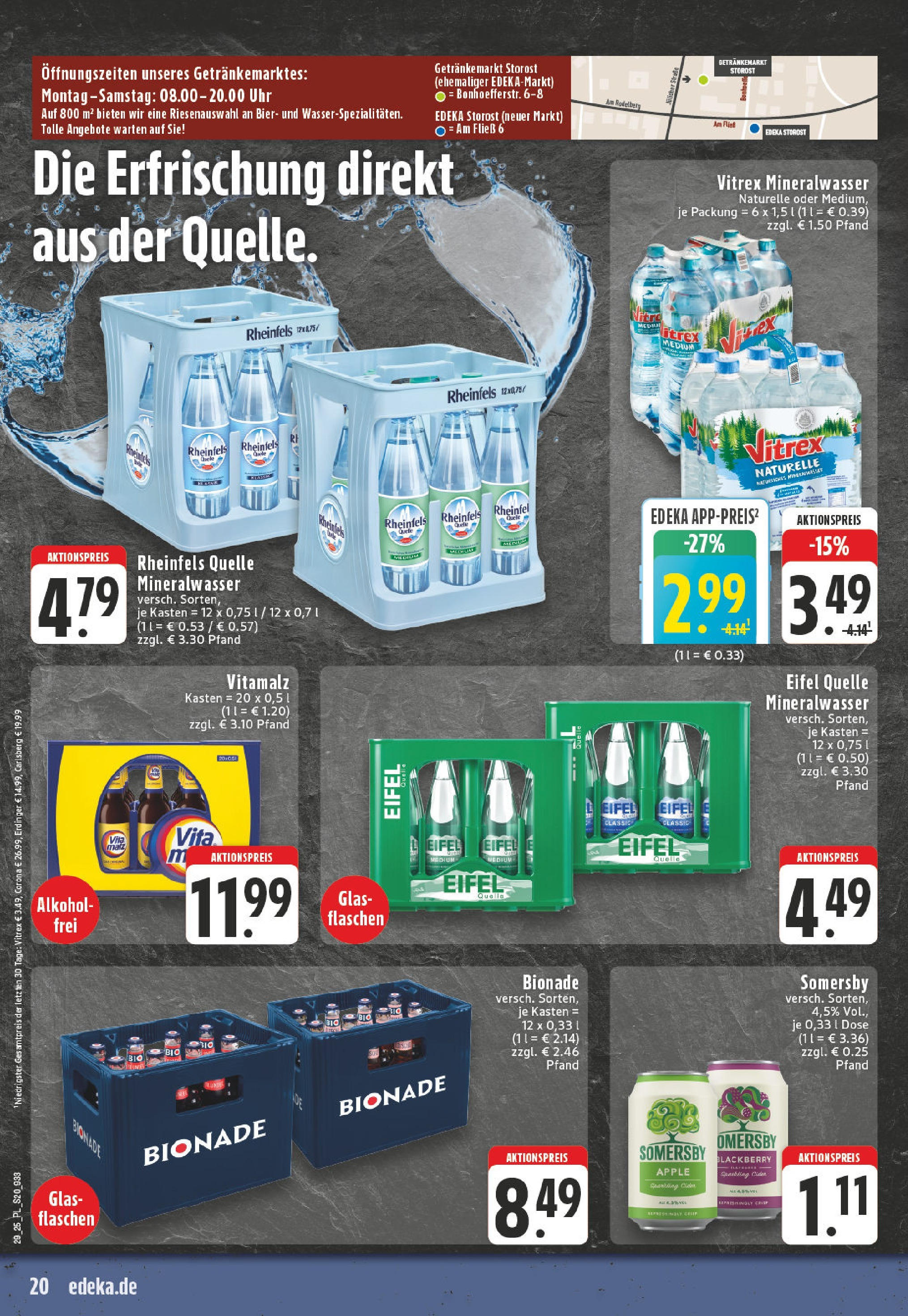 Edeka prospekt Eschweiler-Dürwiß	 (ab 13.07.2025) » Angebote Online | Seite: 20 | Produkte: Erdinger, Carlsberg, Bier, Apple