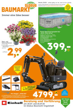 Globus Baumarkt prospekt Ingolstadt	 gültig ab dem 13.07.2025