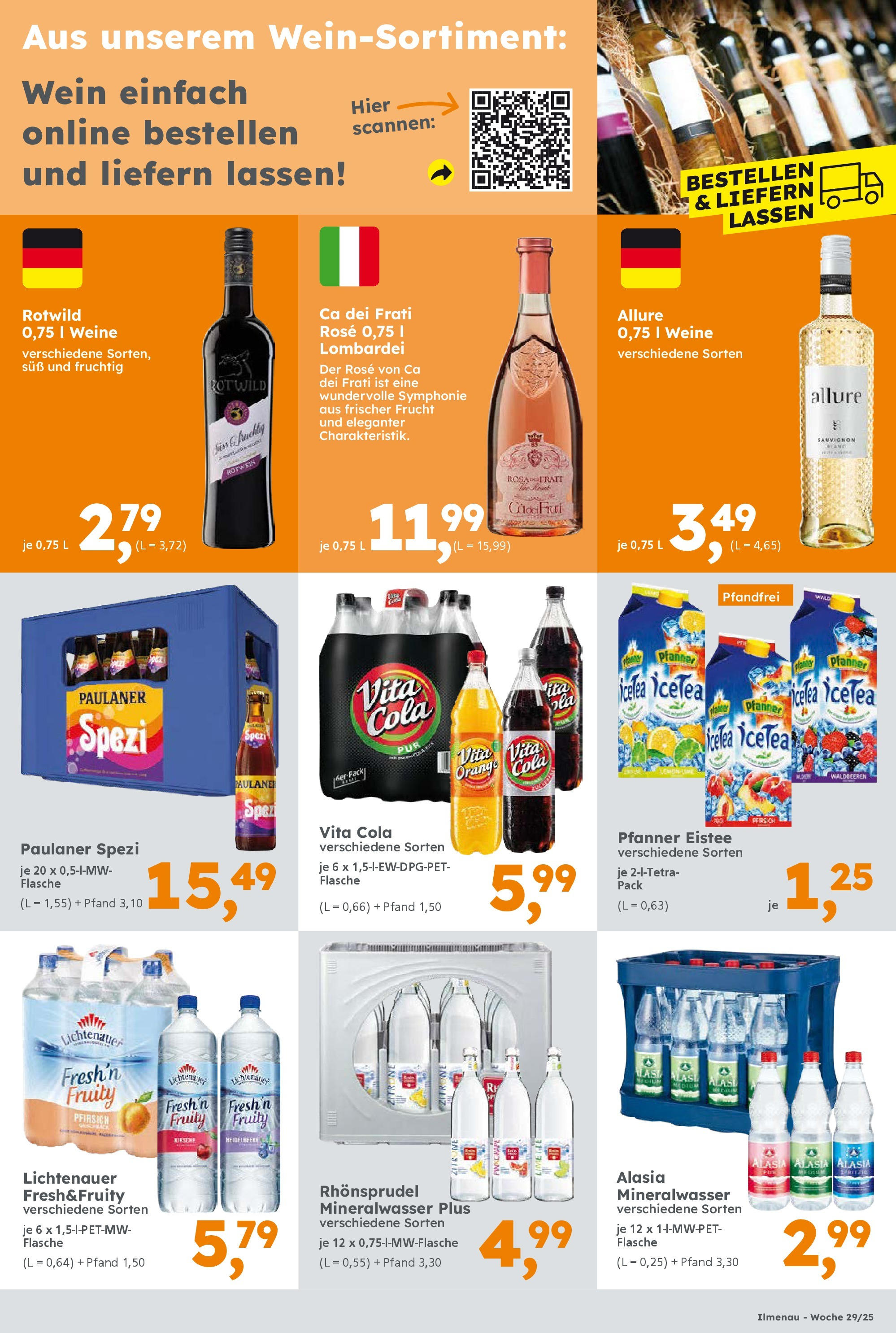 Globus Baumarkt prospekt Ilmenau	 (ab 13.07.2025) zum Blättern | Seite: 17 | Produkte: Rotwein, Wein, Rhonsprudel, Paulaner