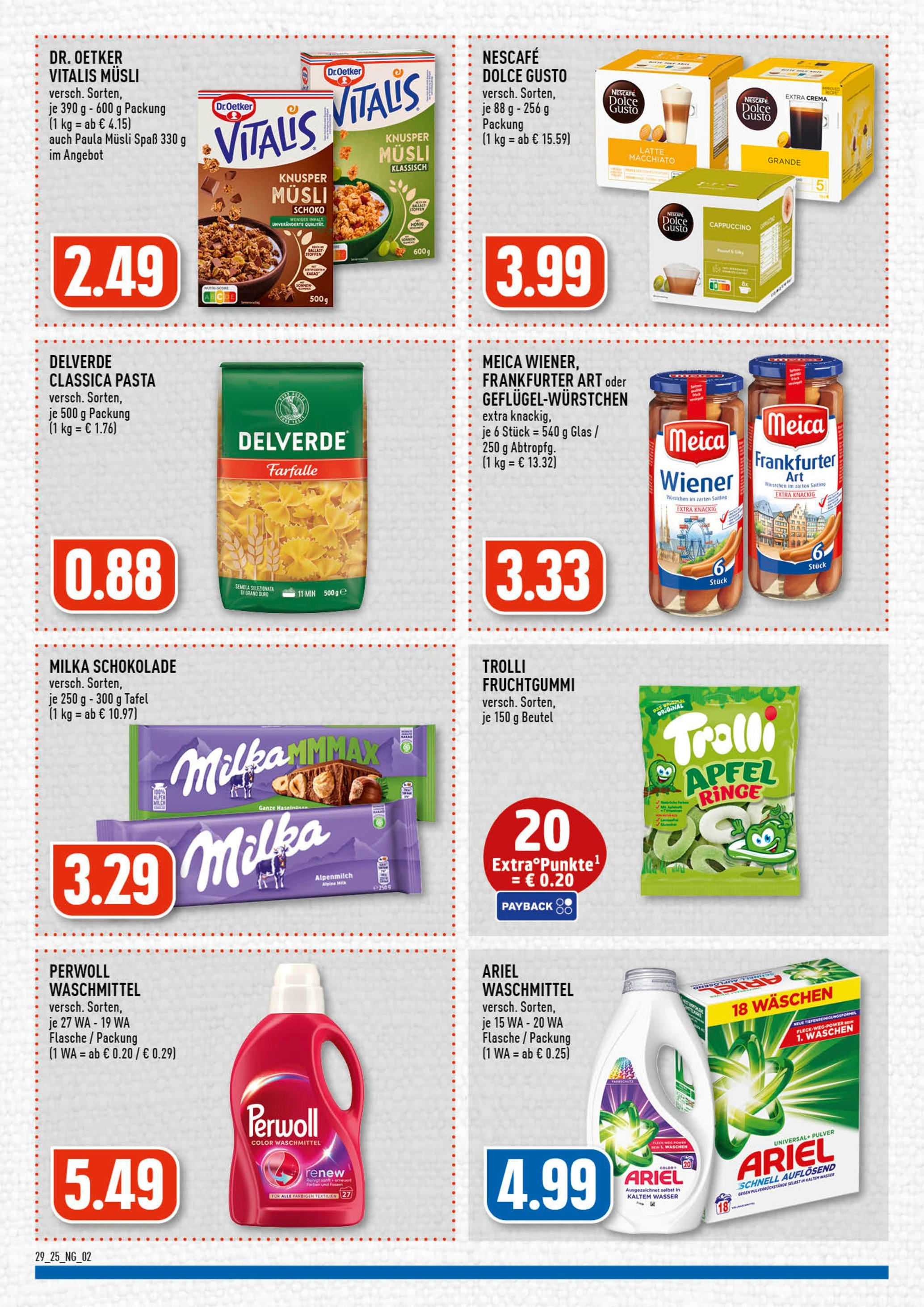 Edeka prospekt Köln-Vingst	 (ab 13.07.2025) » Angebote Online | Seite: 2 | Produkte: Mehl, Milka schokolade, Milka, Pasta