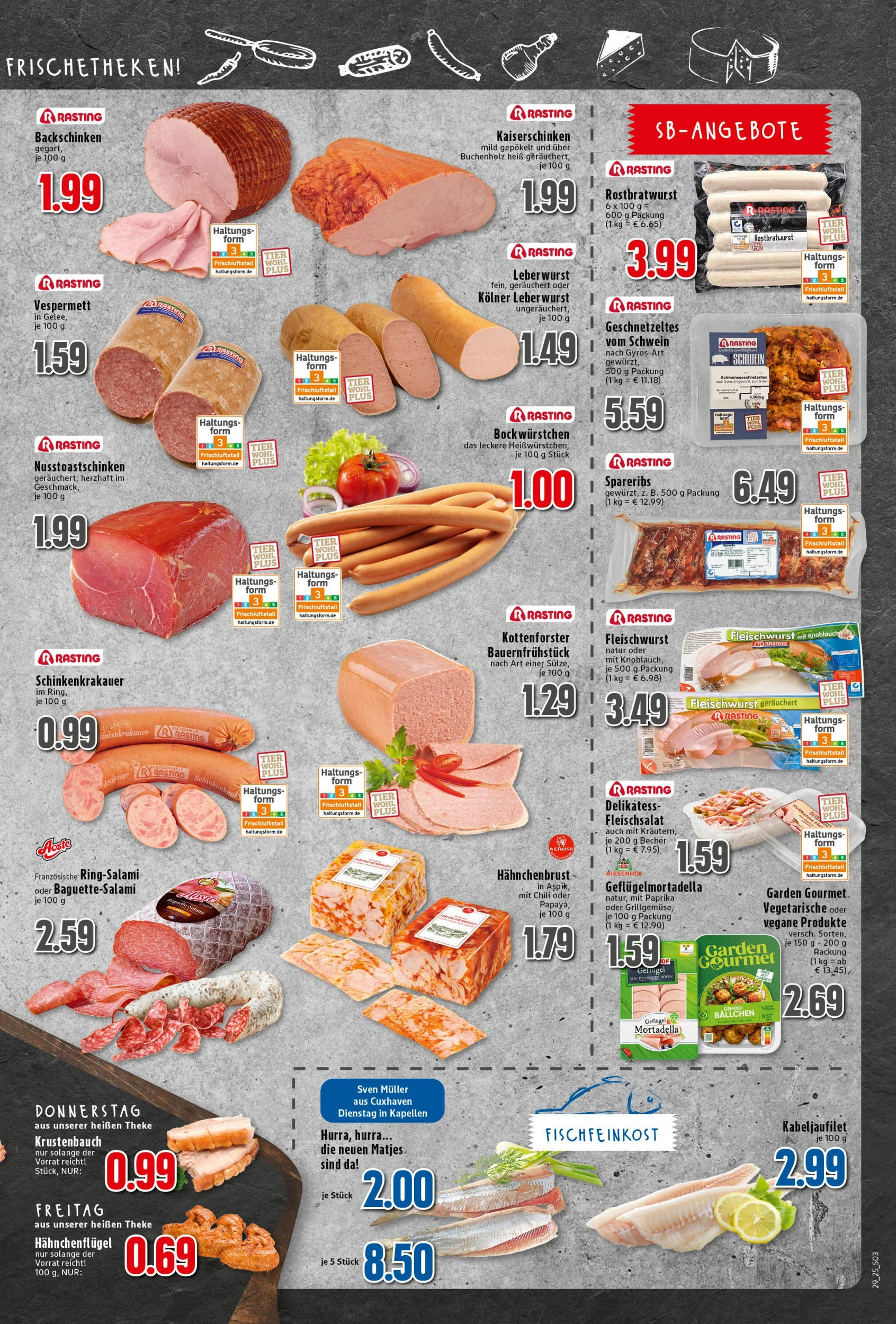 Edeka prospekt Neukirchen-Vluyn	 (ab 13.07.2025) » Angebote Online | Seite: 3 | Produkte: Theke, Paprika, Chili, Salami