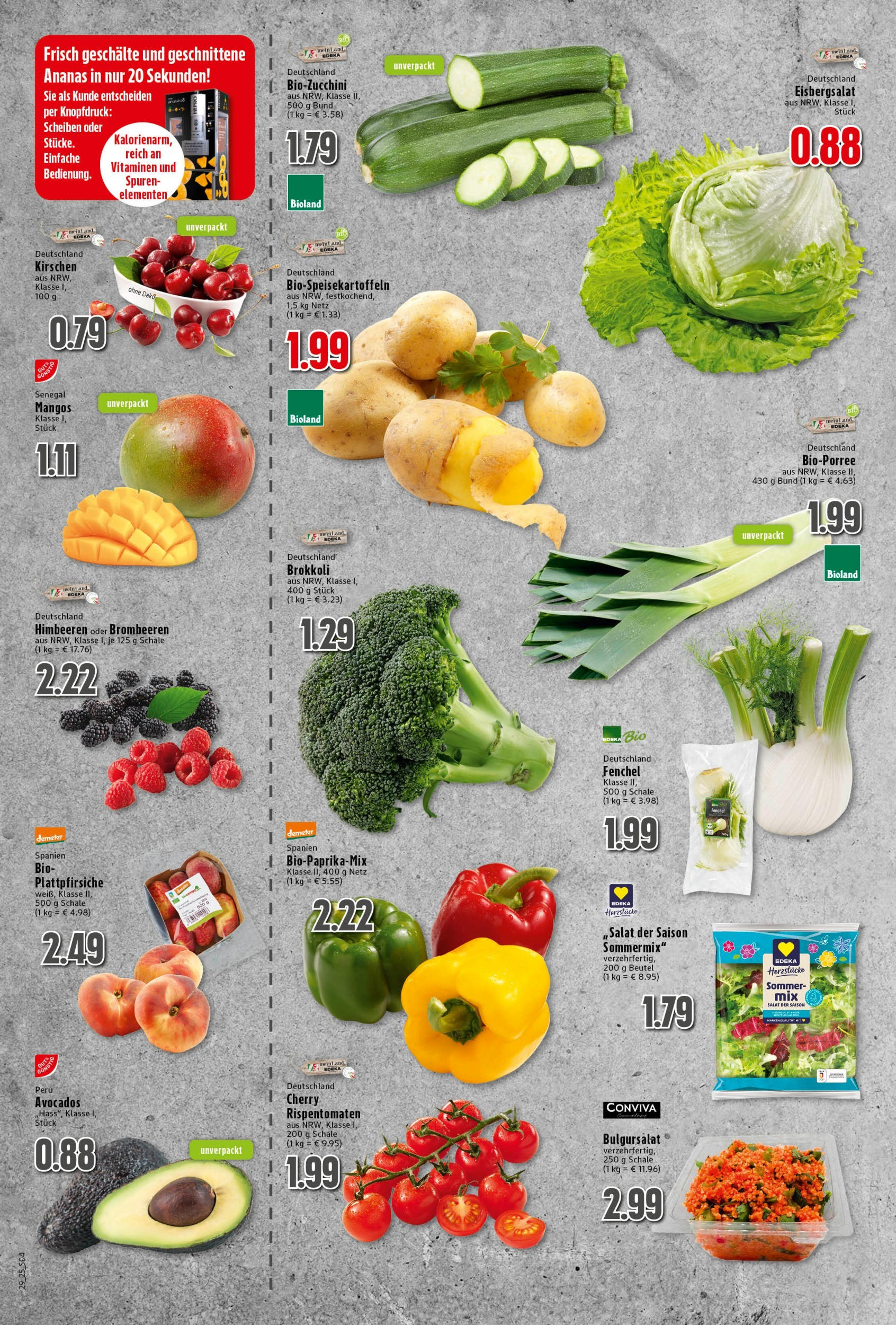 Edeka prospekt Neukirchen-Vluyn	 (ab 13.07.2025) » Angebote Online | Seite: 4 | Produkte: Ananas, Eisbergsalat, Brokkoli, Salat
