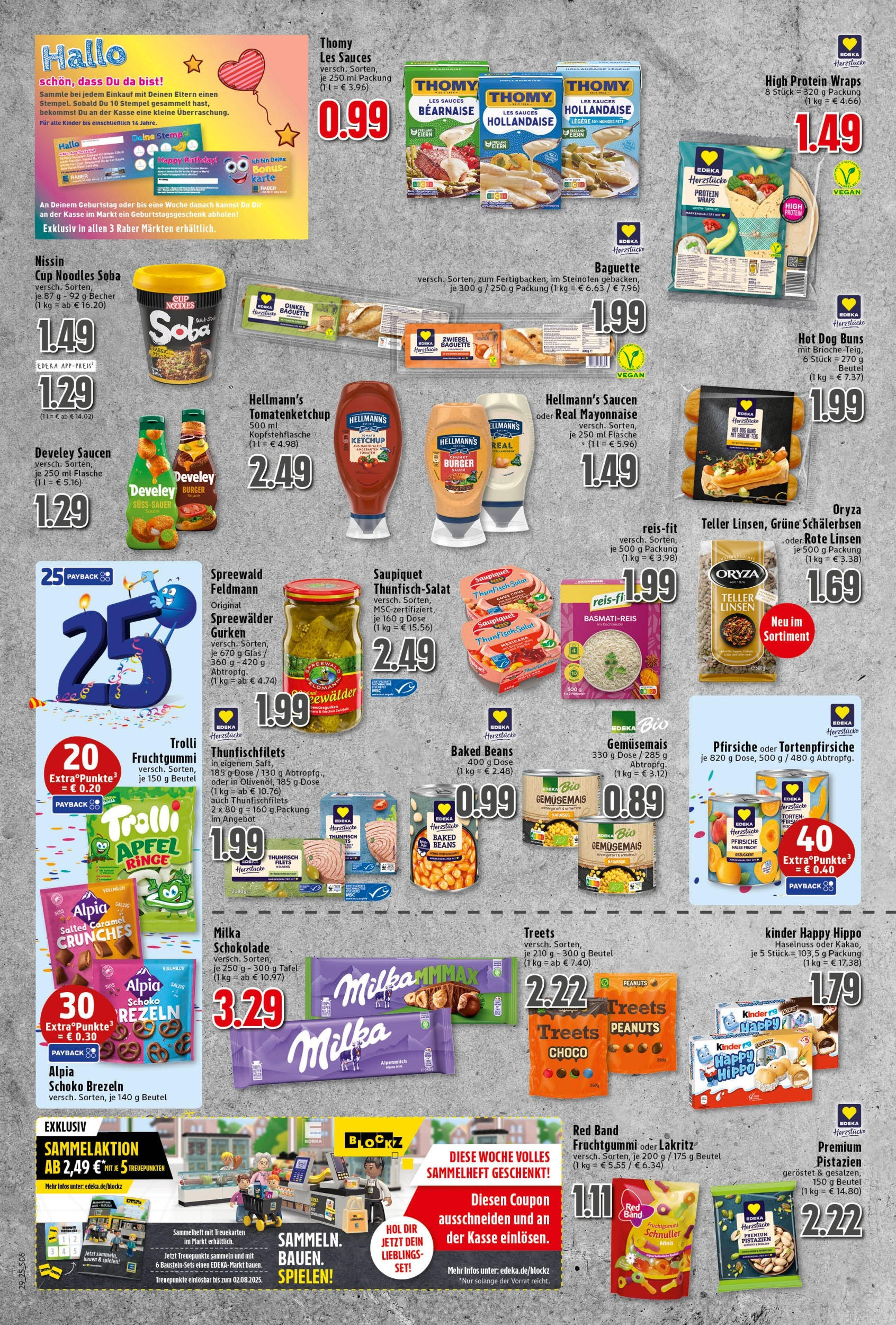 Edeka prospekt Neukirchen-Vluyn	 (ab 13.07.2025) » Angebote Online | Seite: 6 | Produkte: Thomy les sauces, Thunfisch, Schokolade, Burger